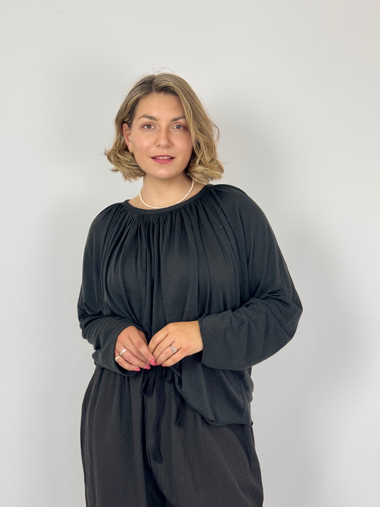 Elsa Esturgie Oranda Blouse Carbon