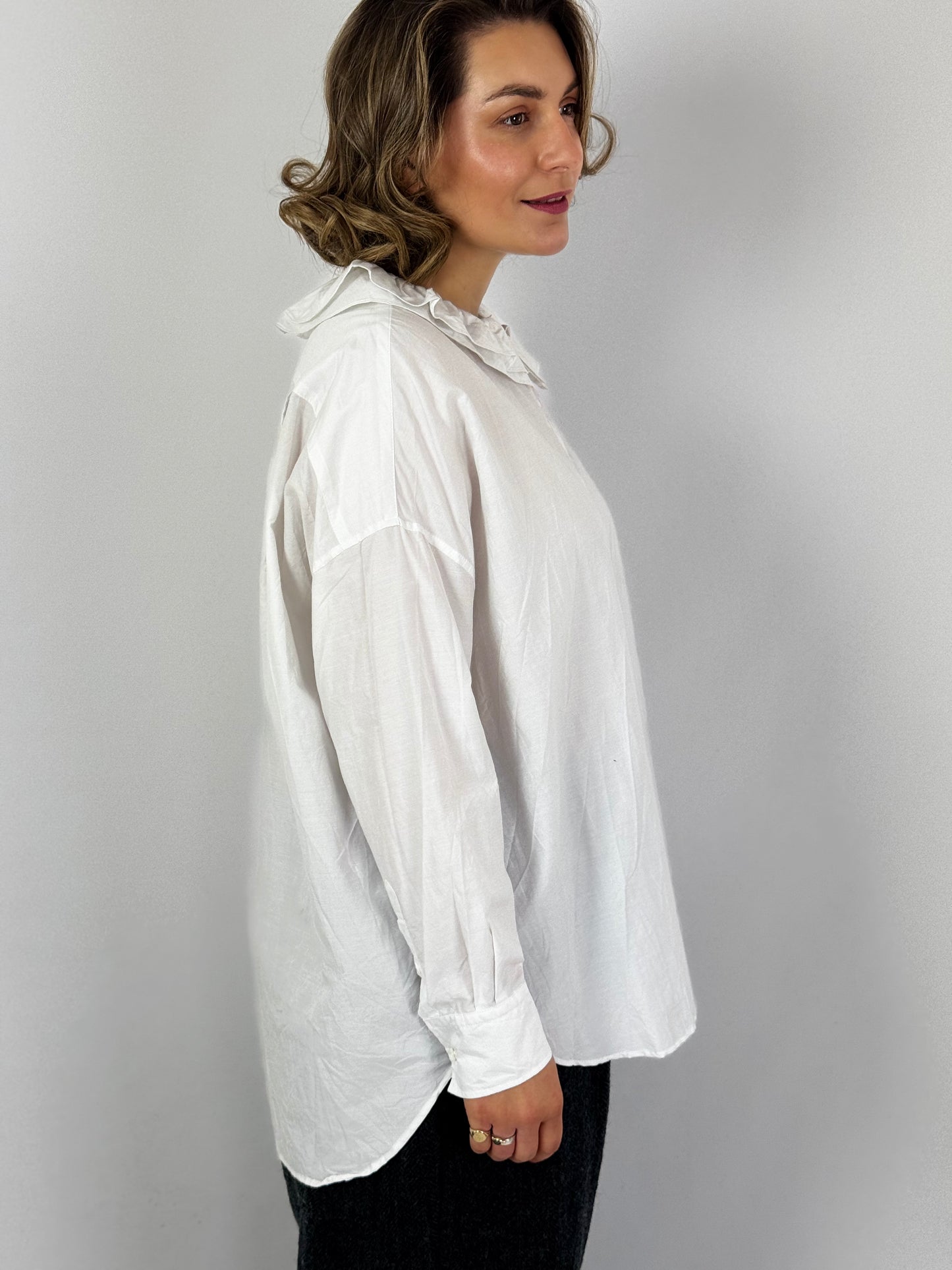 TouJours Baggy Shirt Smoke White