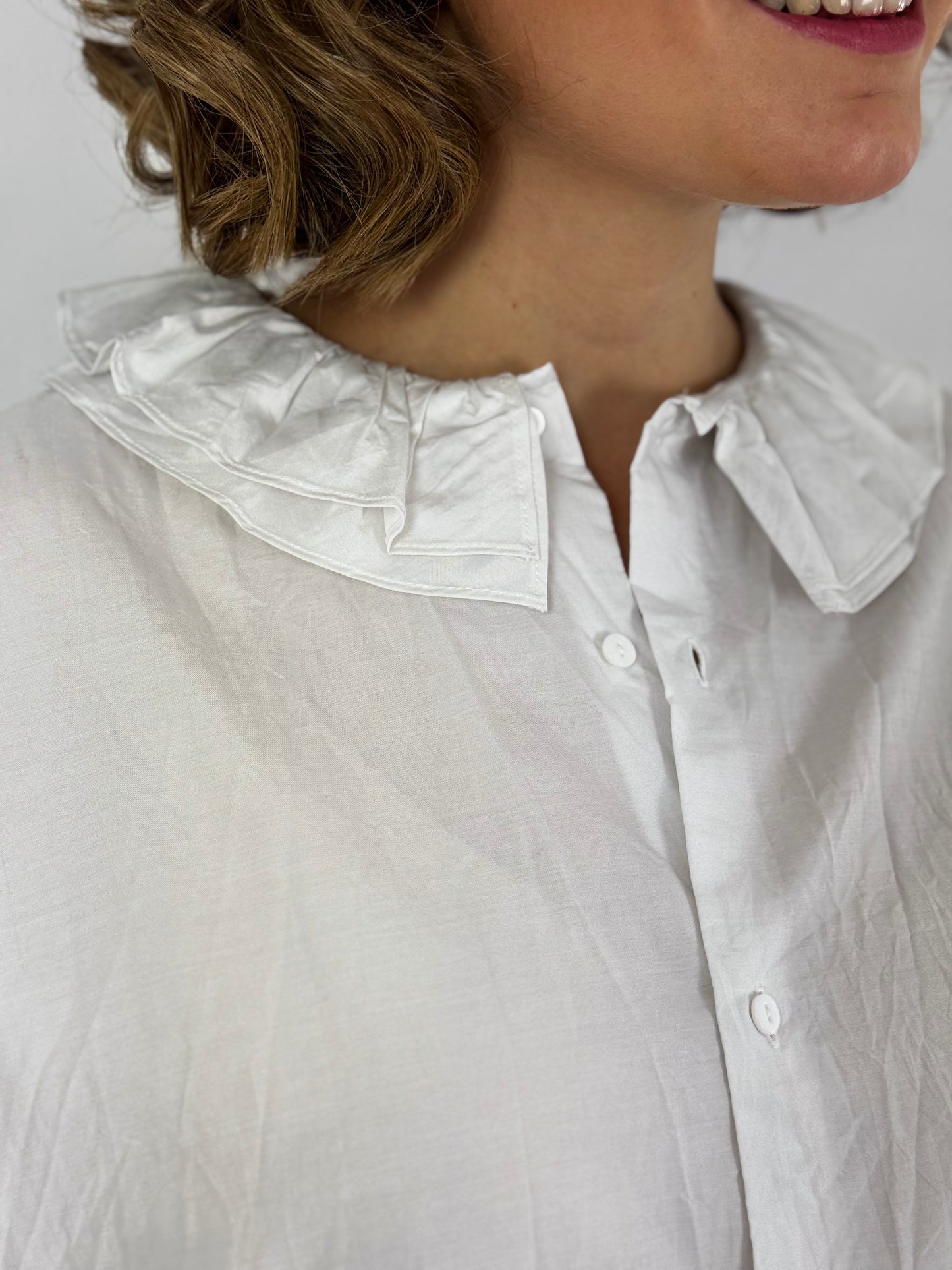 TouJours Baggy Shirt Smoke White
