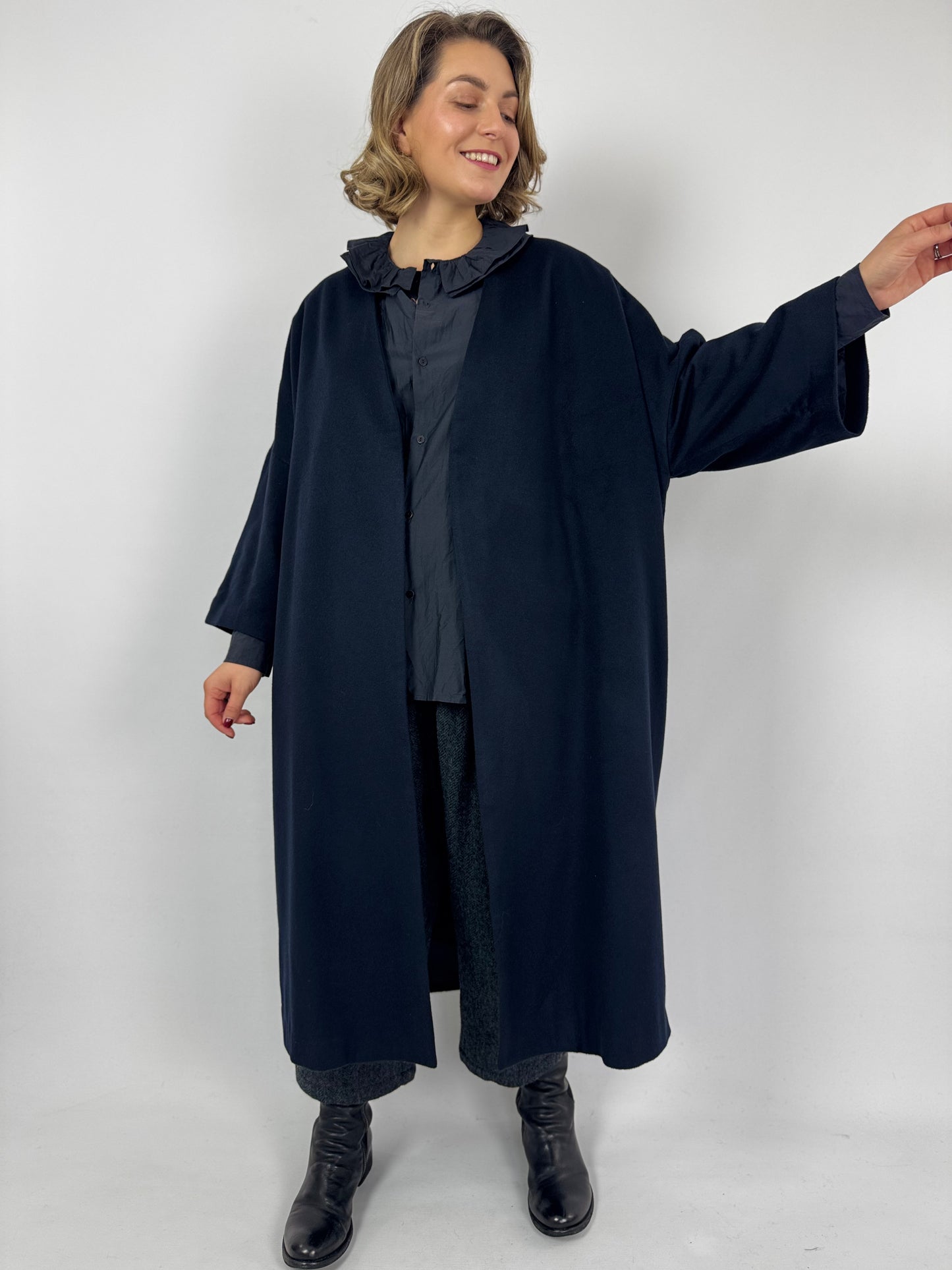 TouJours Evening Coat Navy