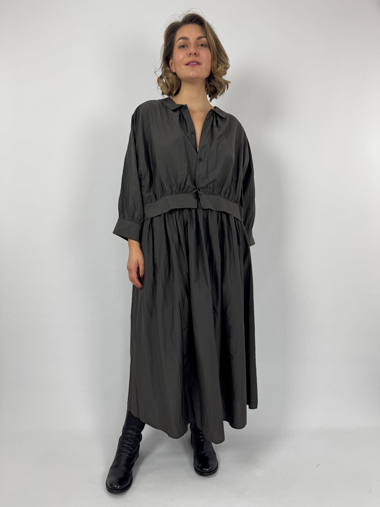 TouJours Maxi Skirt Charcoal Brown