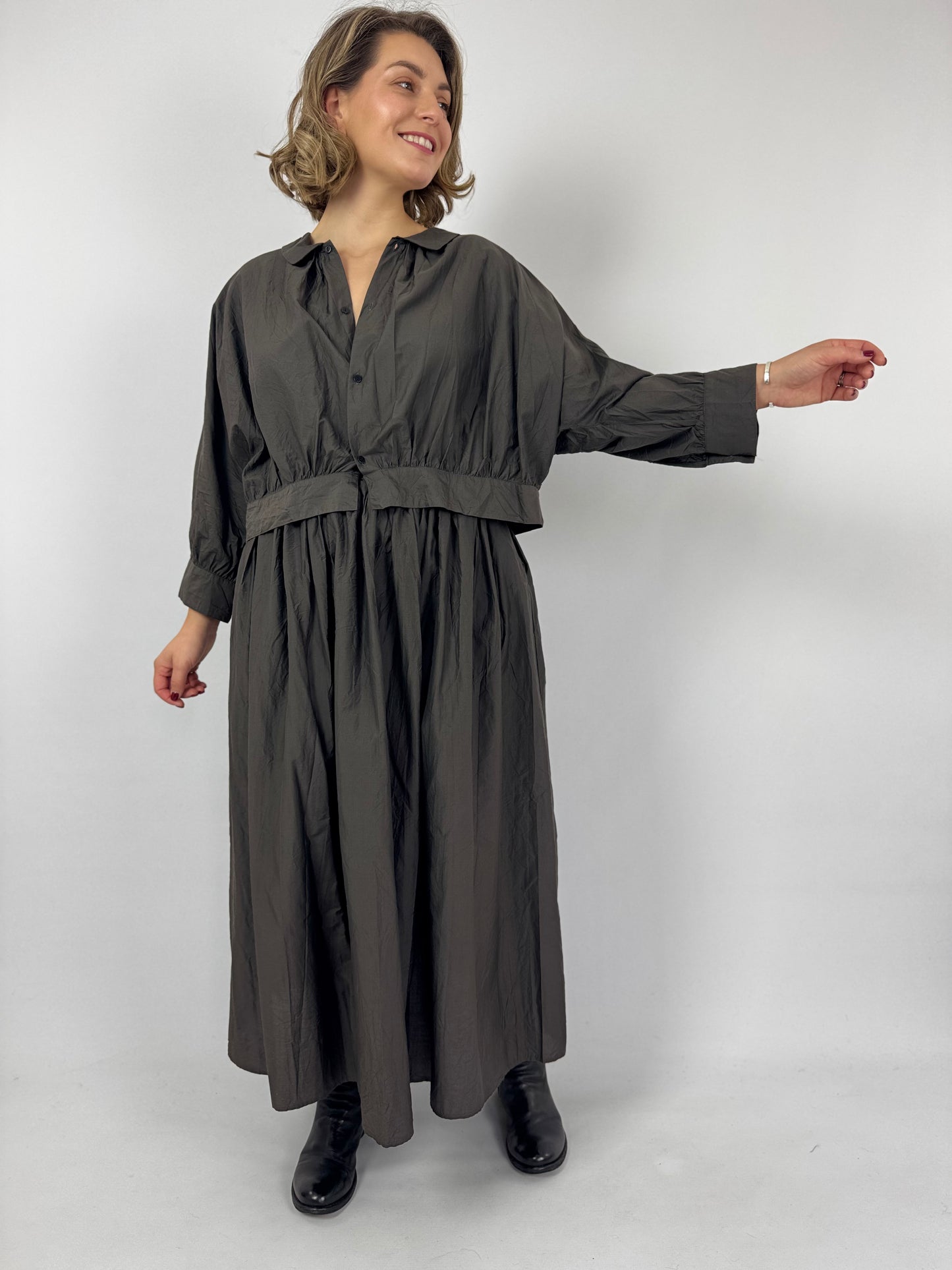 TouJours Maxi Skirt Charcoal Brown