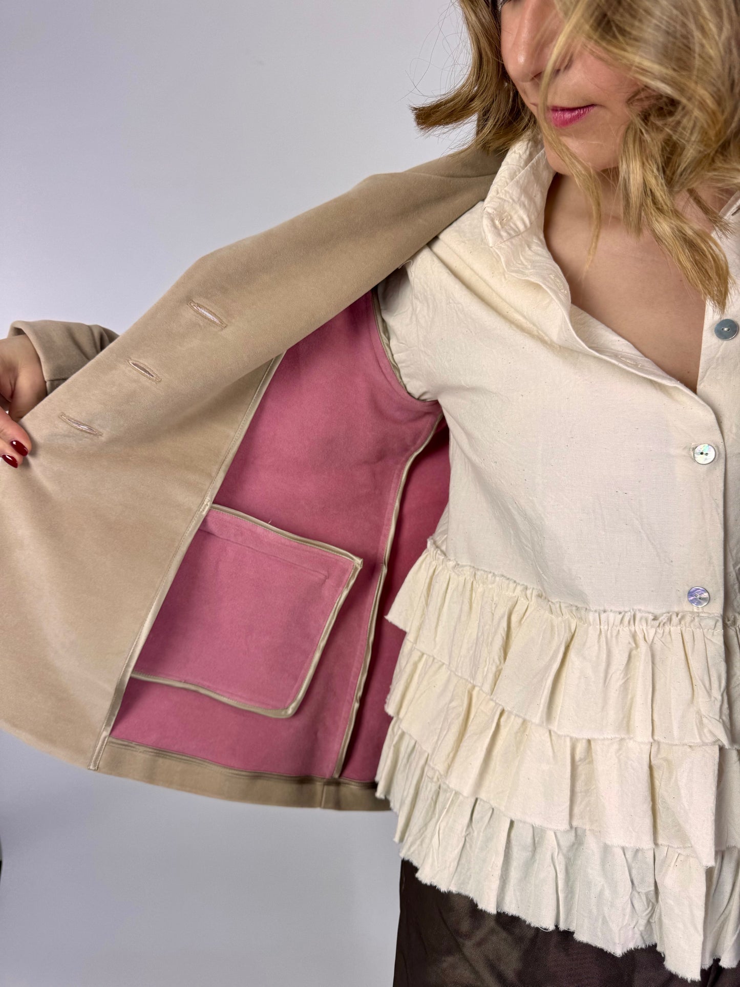 Officinae Petra Jacket Beige/Pink