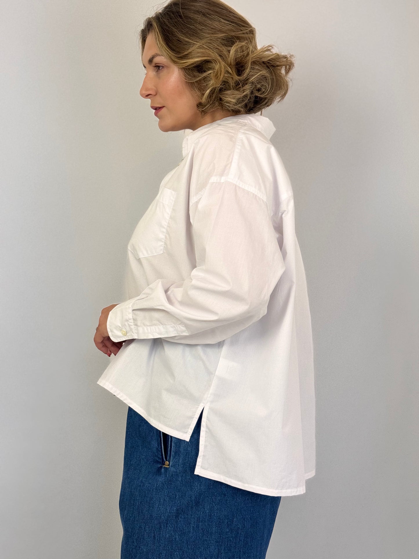Vic & Bert Elizabeth Shirt White