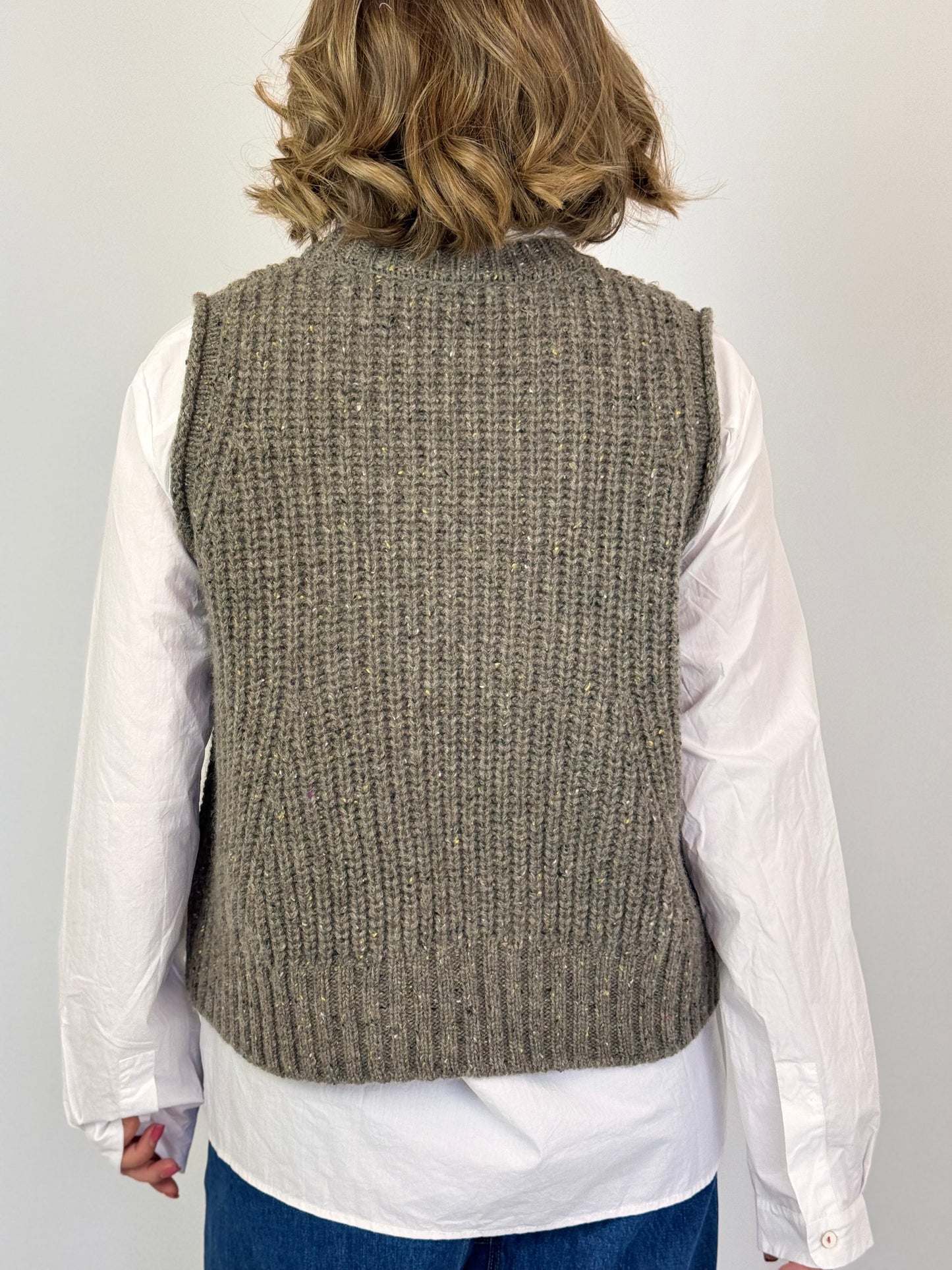 Vic & Bert Martha Sleeveless Jumper Taupe