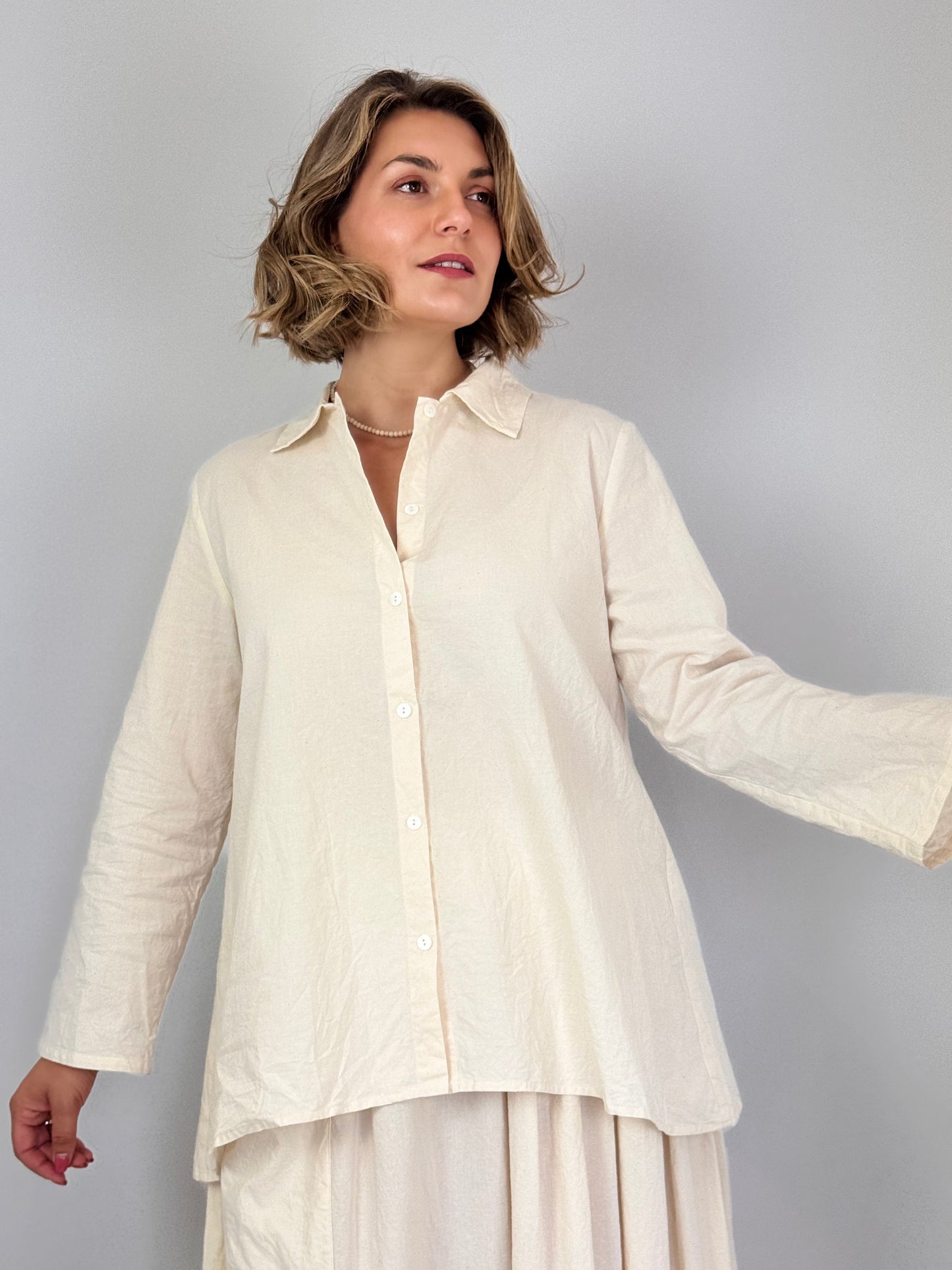Barbara Lang LEI I Shirt Ecru