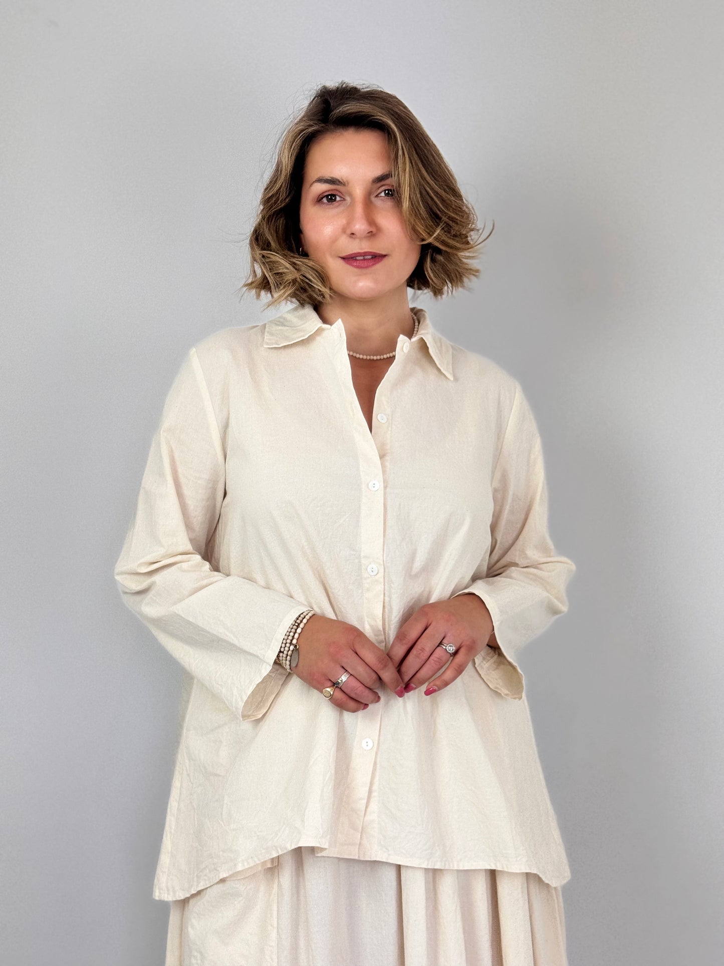 Barbara Lang LEI I Shirt Ecru