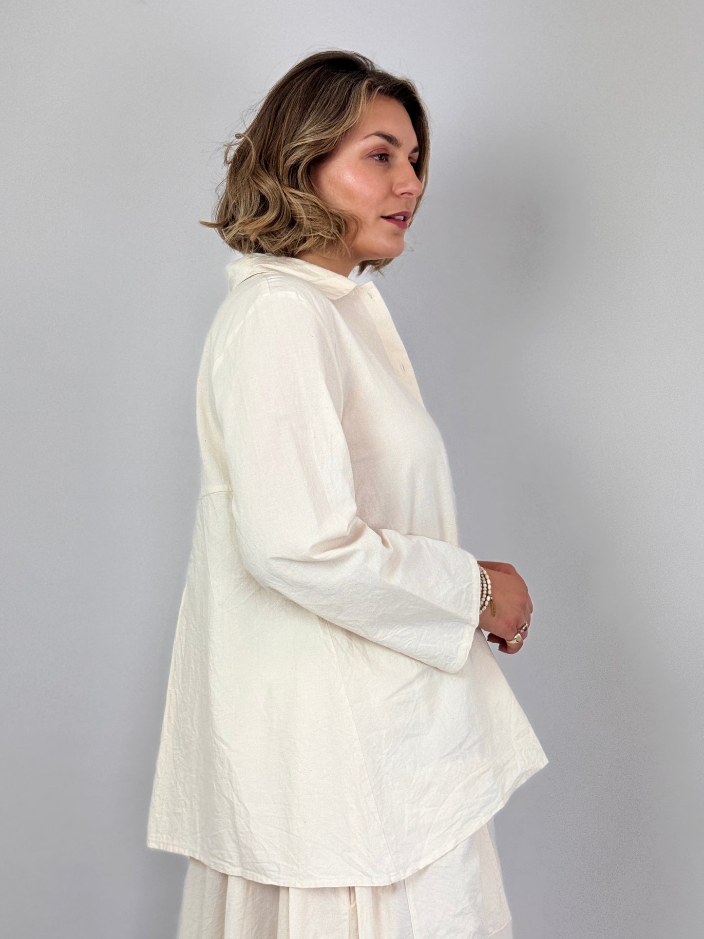 Barbara Lang LEI I Shirt Ecru