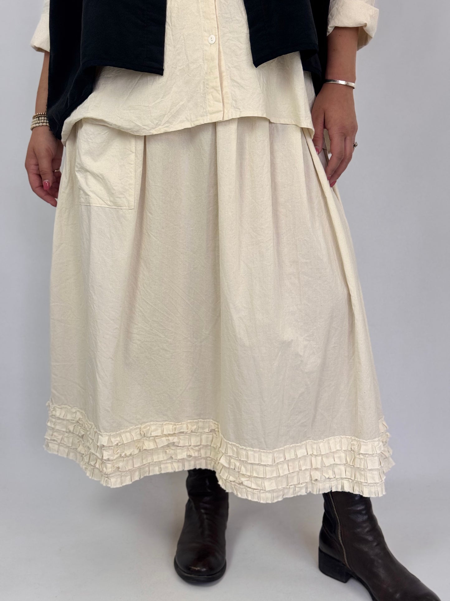Barbara Lang LEI XXIII Skirt Ecru