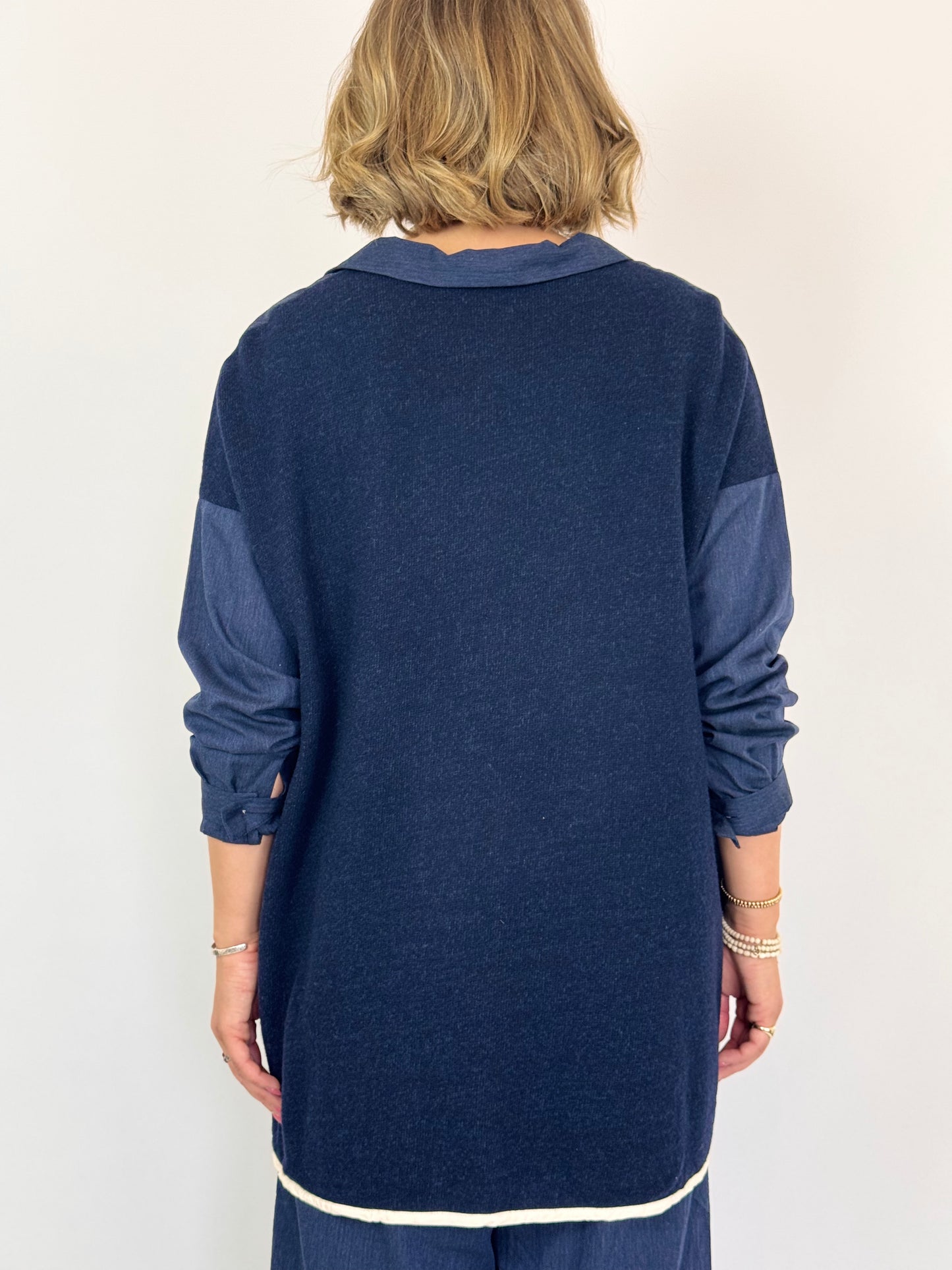 Barbara Lang MIX VI Jumper Navy