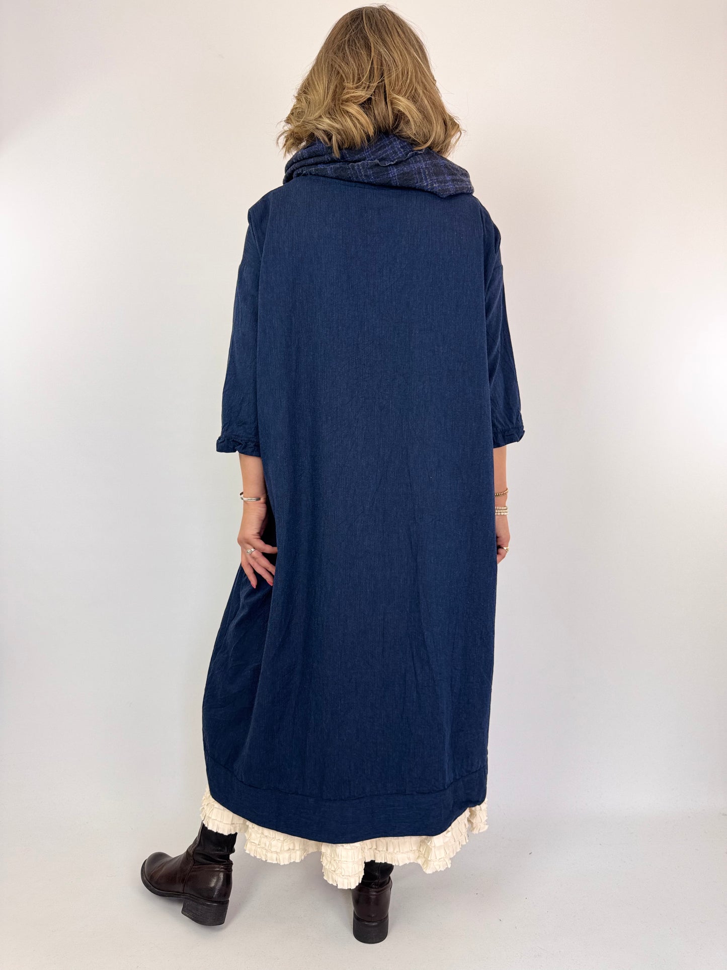 Barbara Lang ORO XII Dress Navy