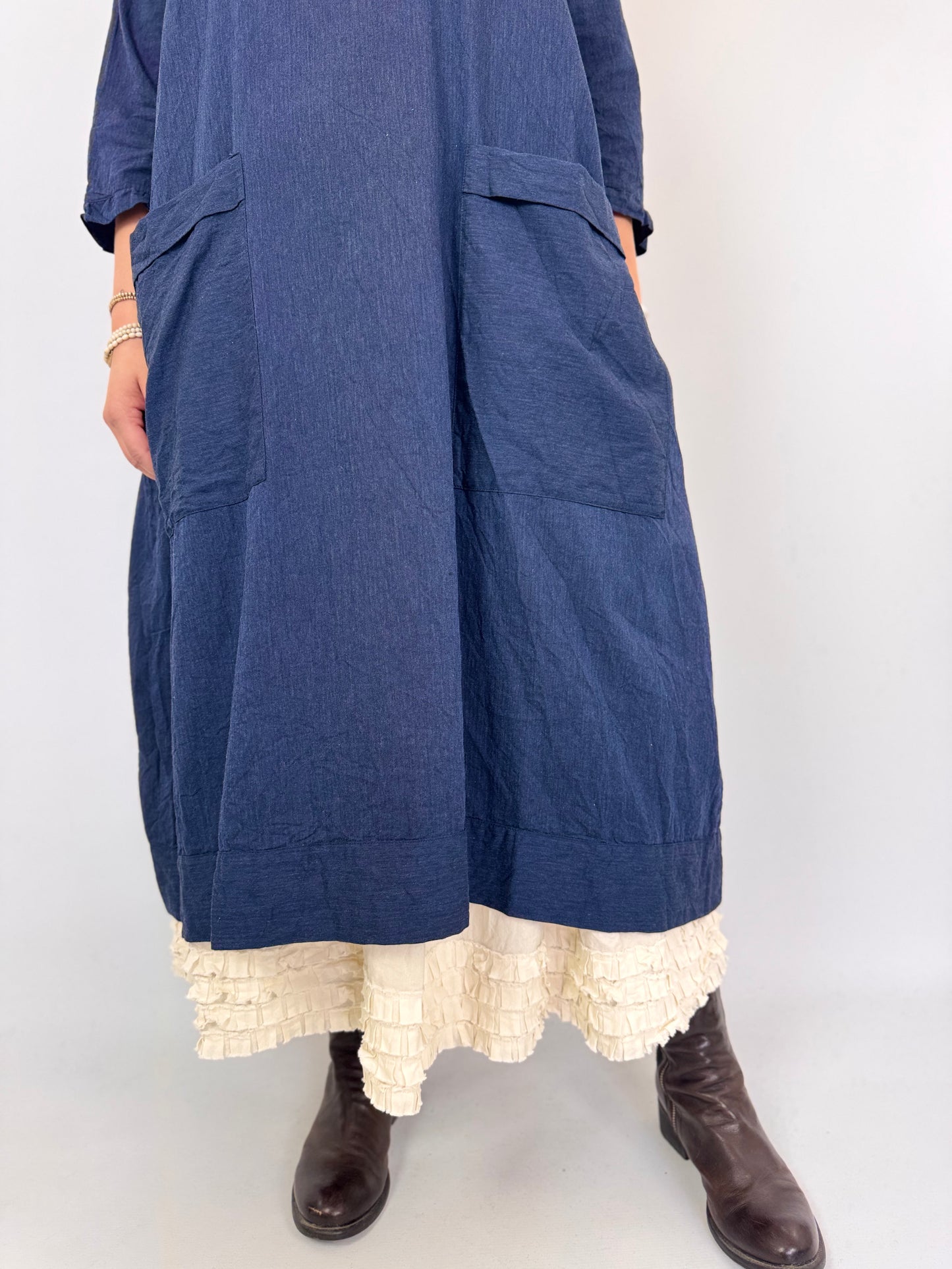 Barbara Lang ORO XII Dress Navy