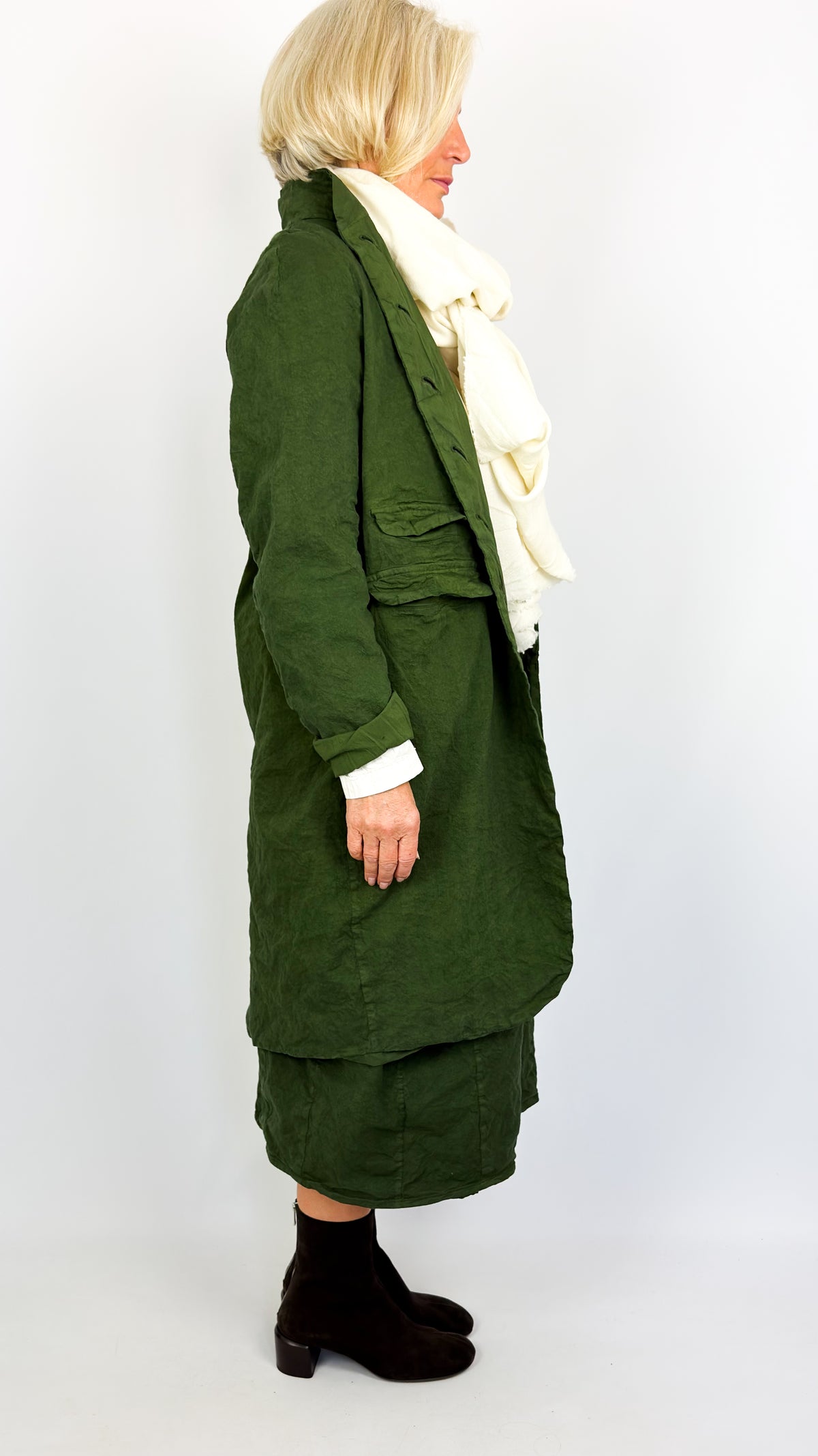 H+ Marthe Coat Dark Green