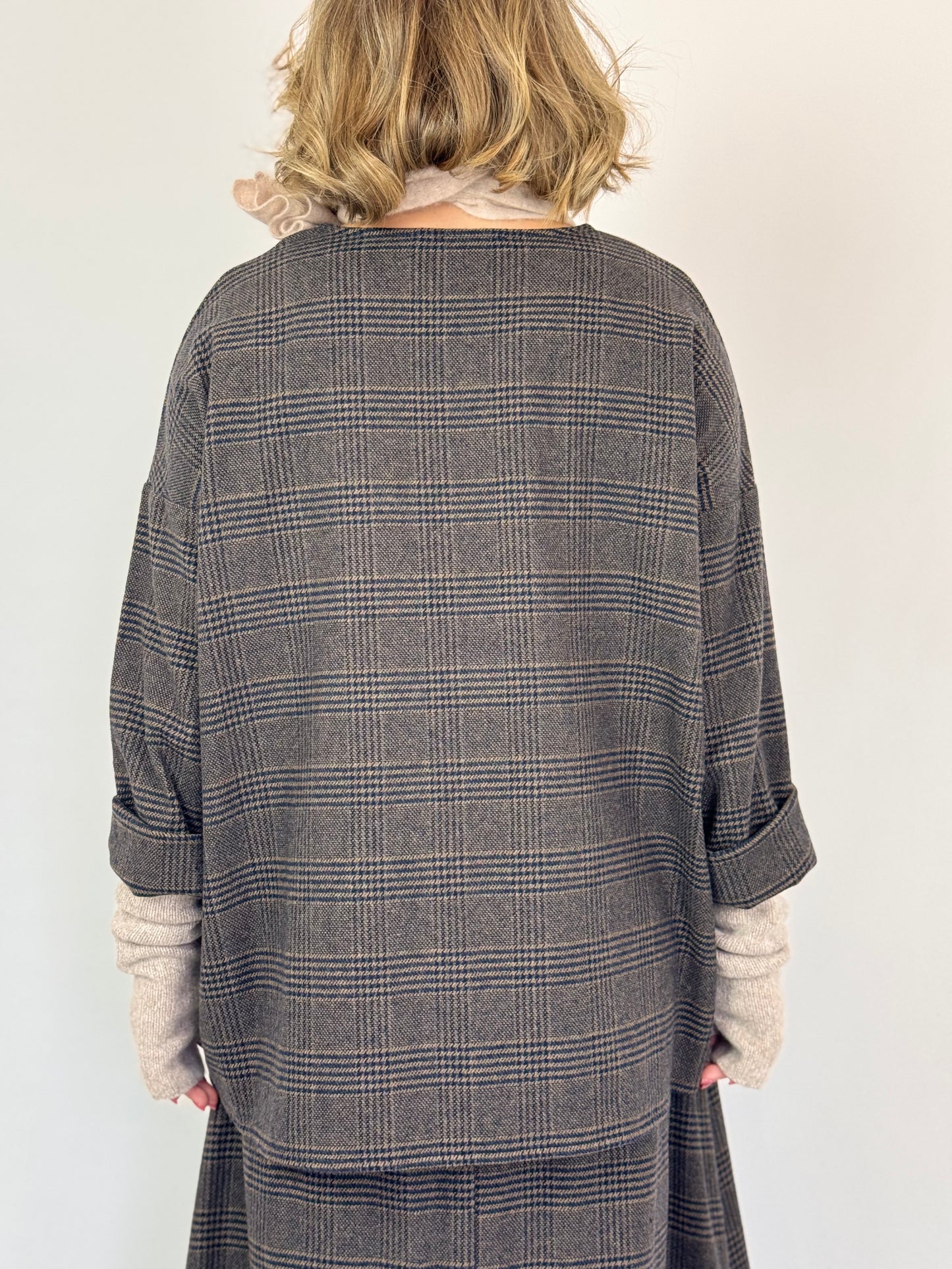 Barbara Lang NAM III Top Brown Tartan