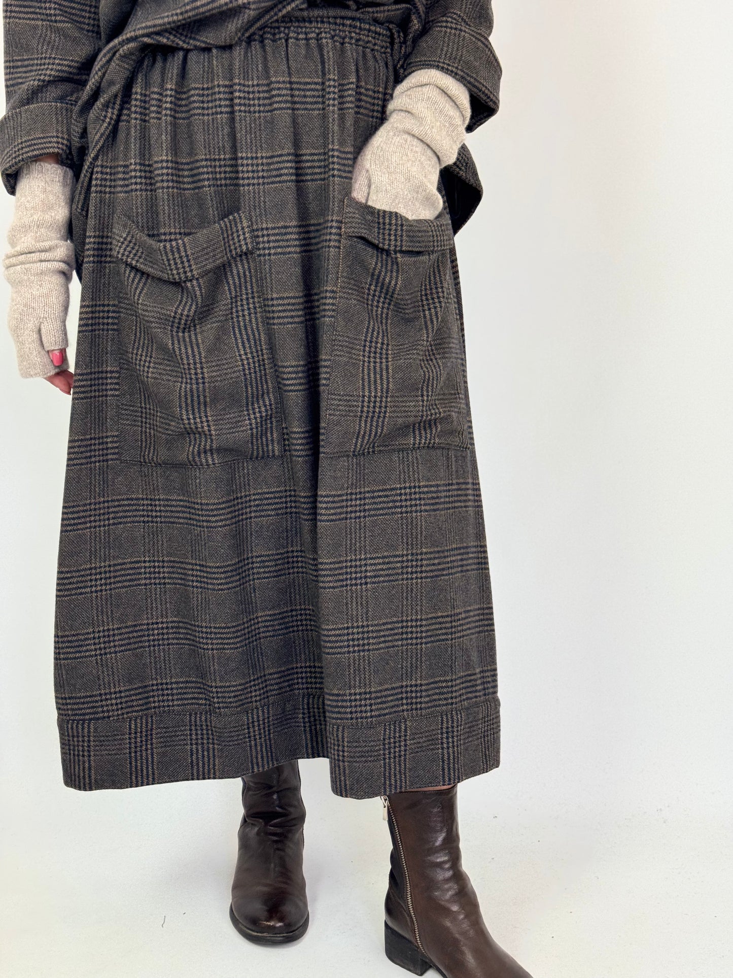 Barbara Lang NAM XXII Skirt Brown Tartan