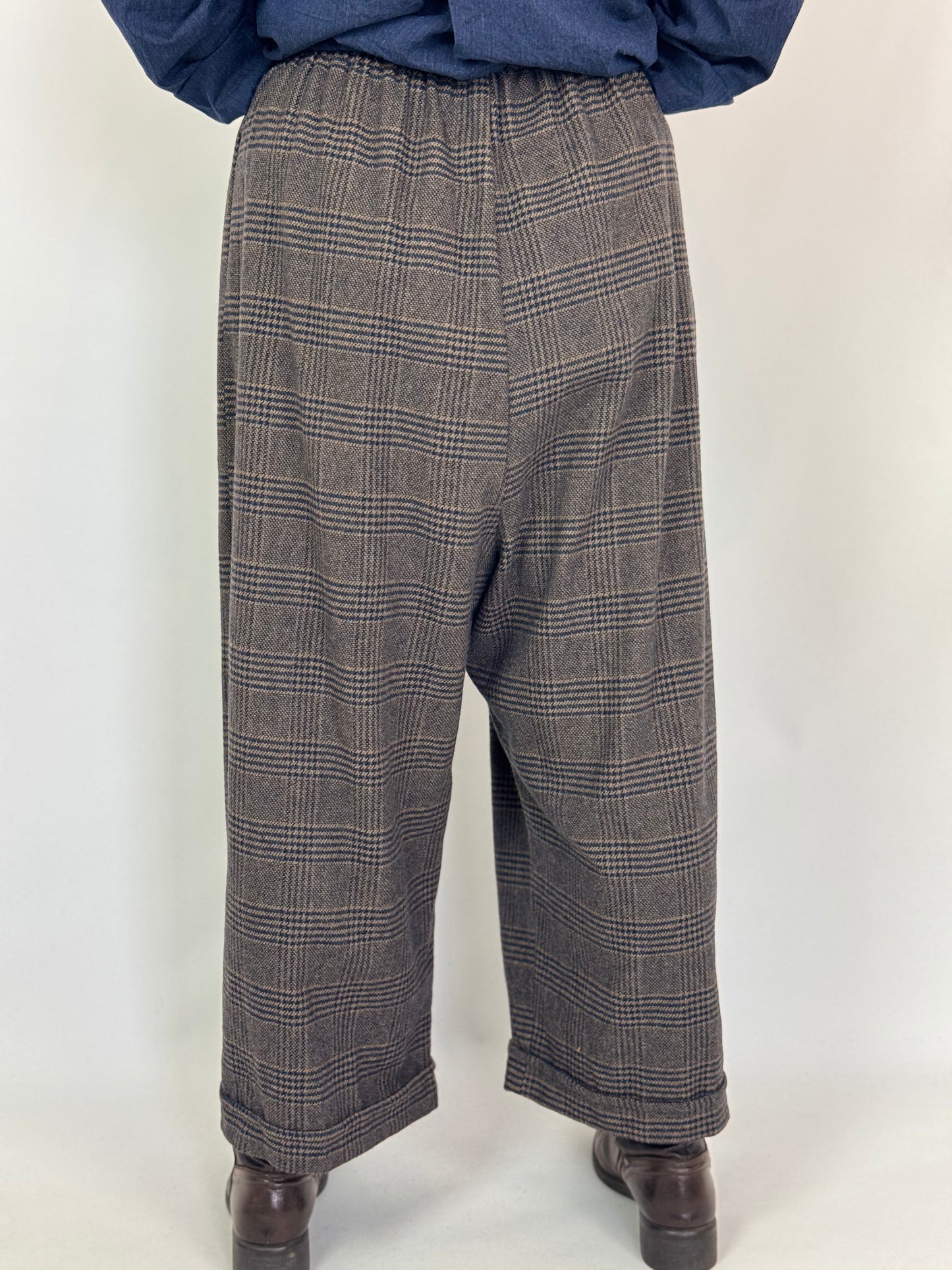 Barbara Lang NAM XX Trousers Brown Tartan