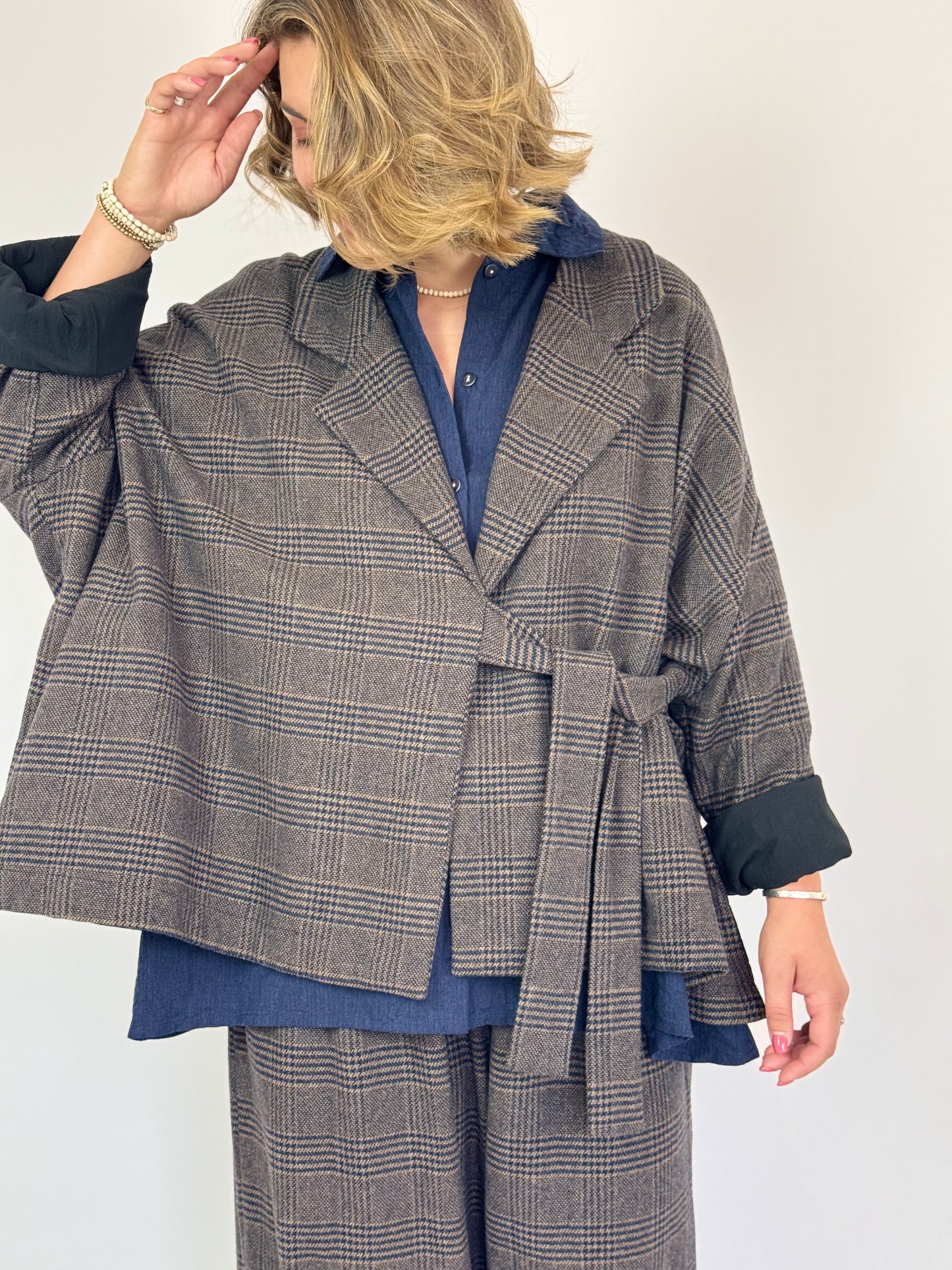 Barbara Lang NAM XXVIII Jacket Brown Tartan