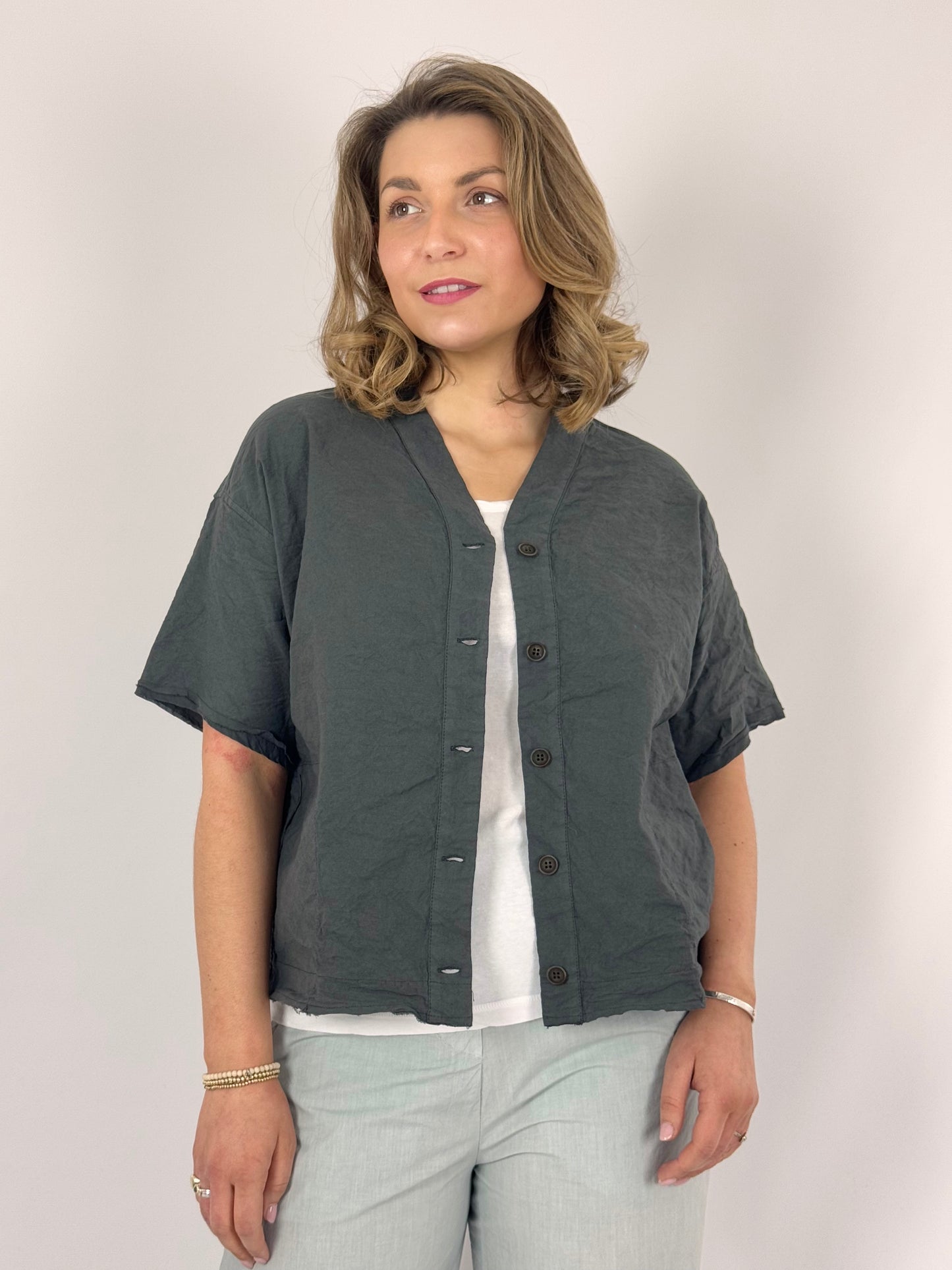 Aequamente 103 Blouse Asfalto