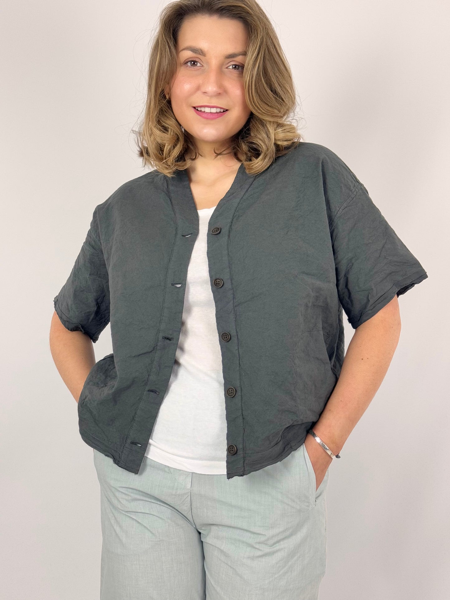 Aequamente 103 Blouse Asfalto