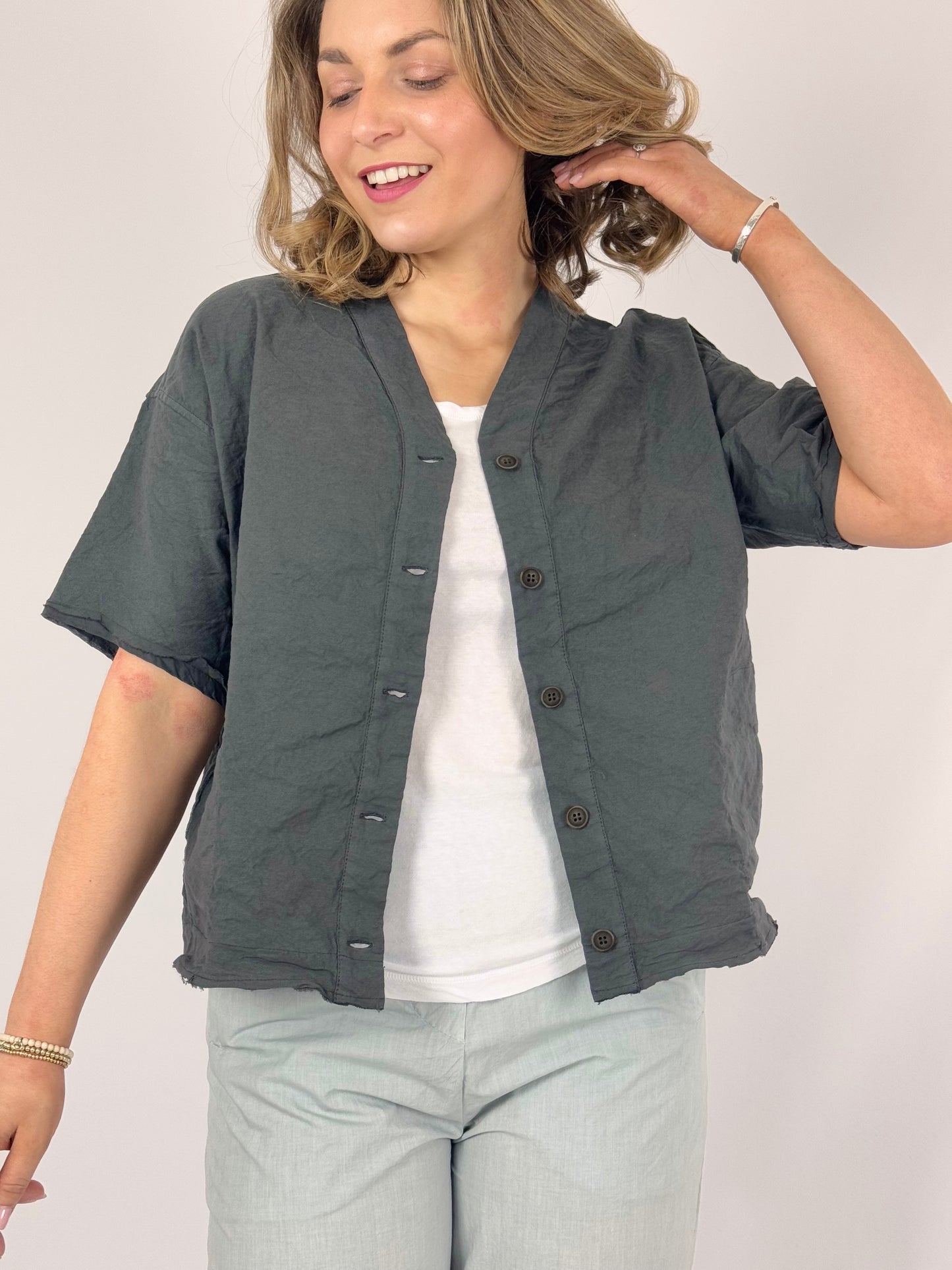 Aequamente 103 Blouse Asfalto