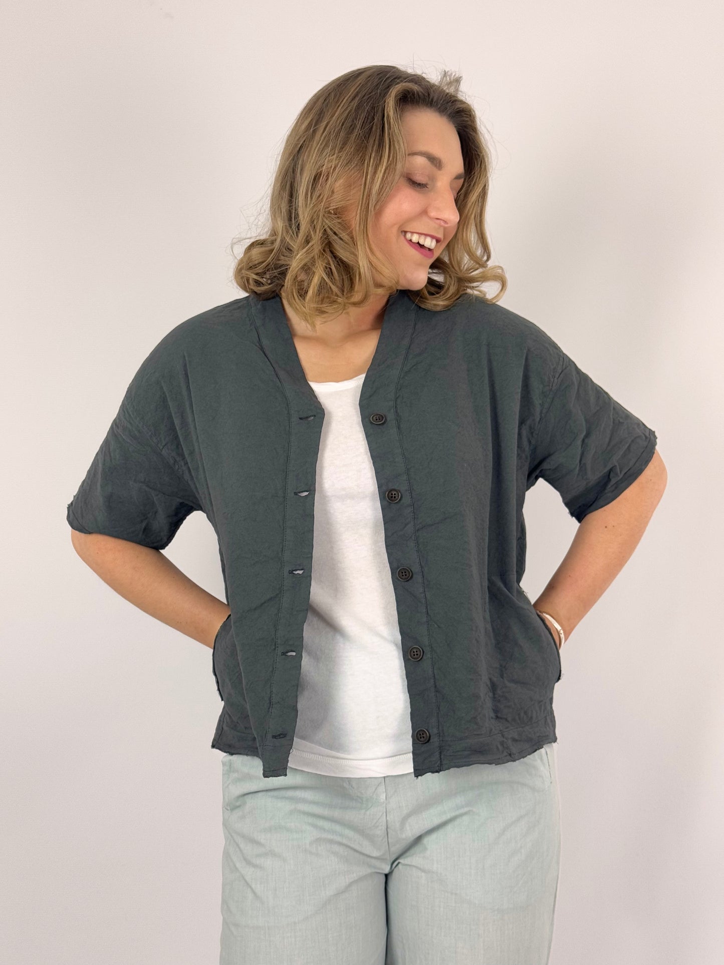 Aequamente 103 Blouse Asfalto