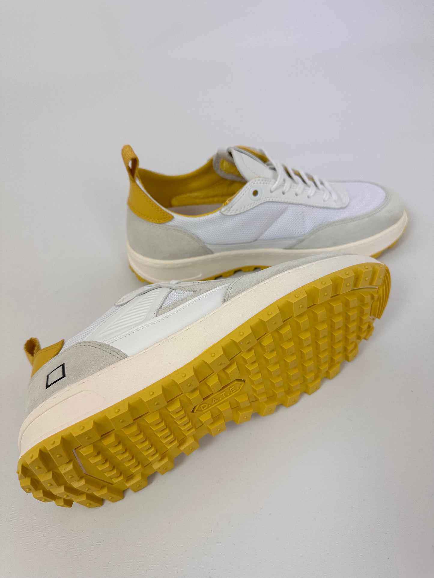 DATE Kdue Trainers White/Yellow