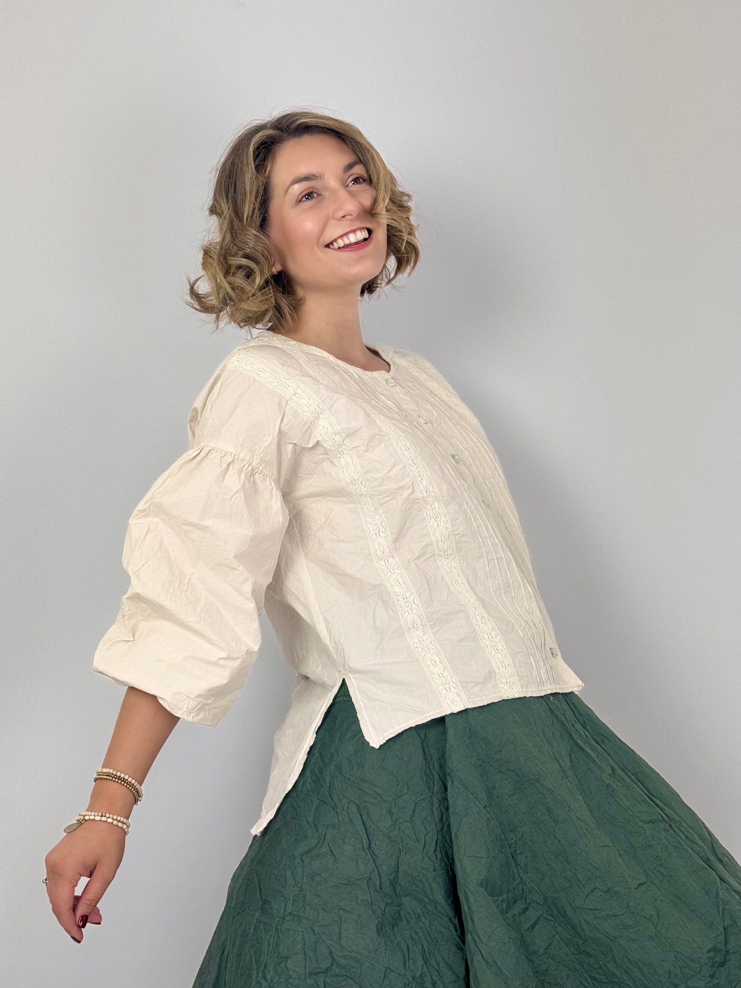Ewa i Walla Odette Blouse Bone