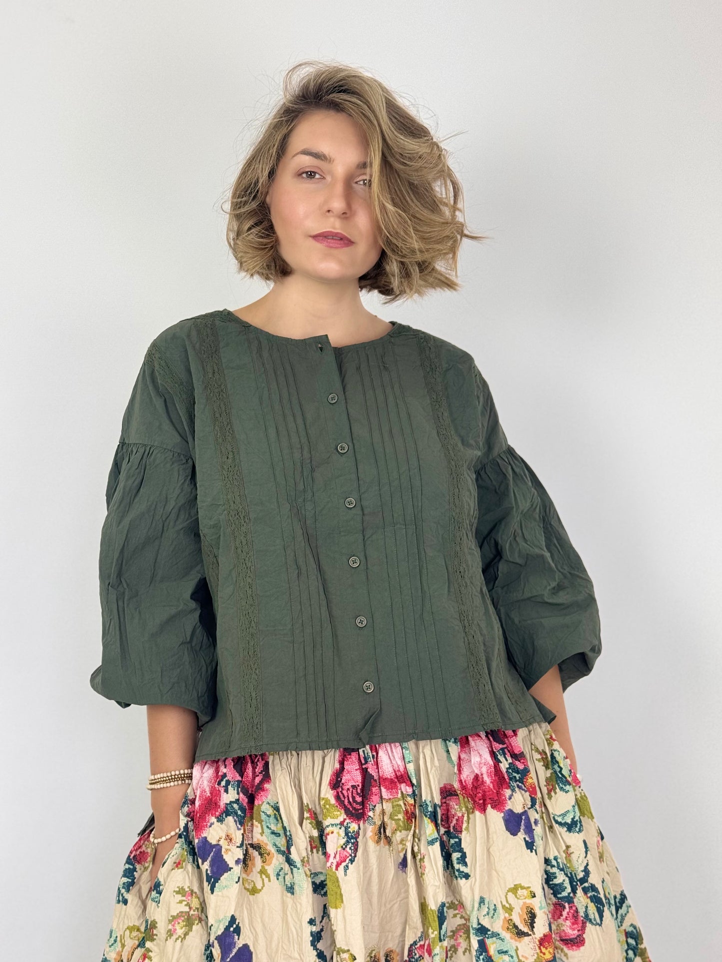 Ewa i Walla Odette Blouse Green