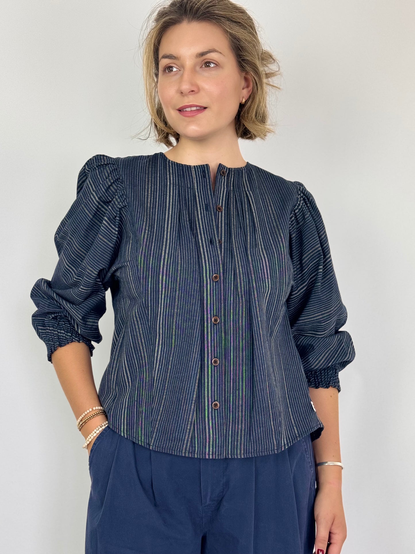 Beatriz Furest Lola Blouse Navy