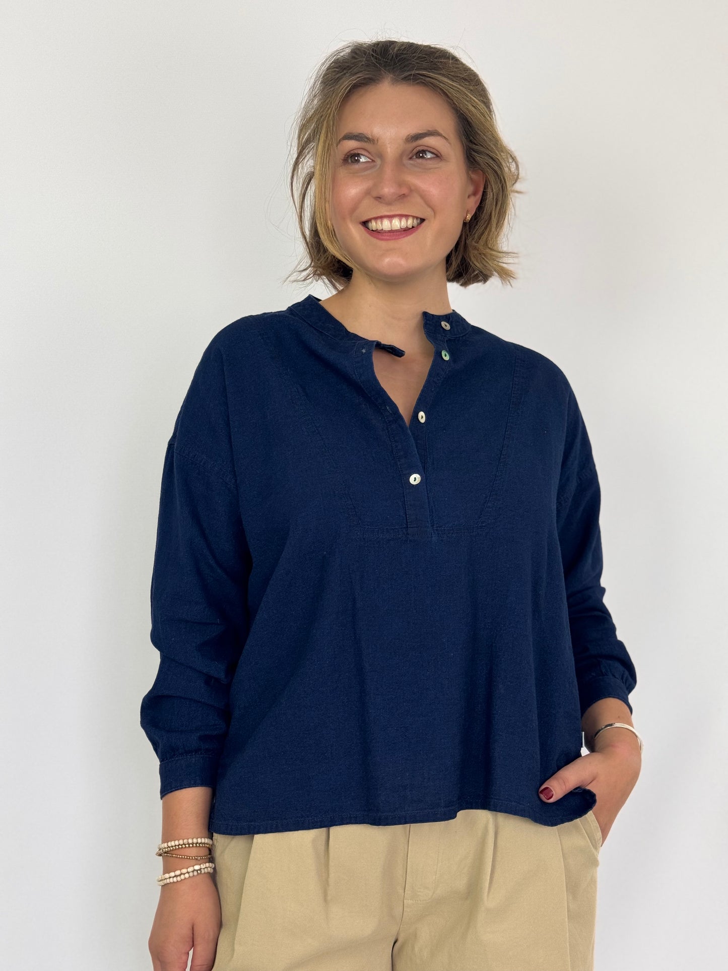 Beatriz Furest Alma Blouse Denim
