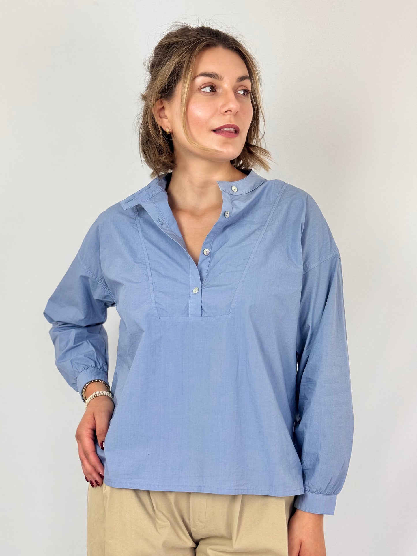 Beatriz Furest Alma Blouse Sky