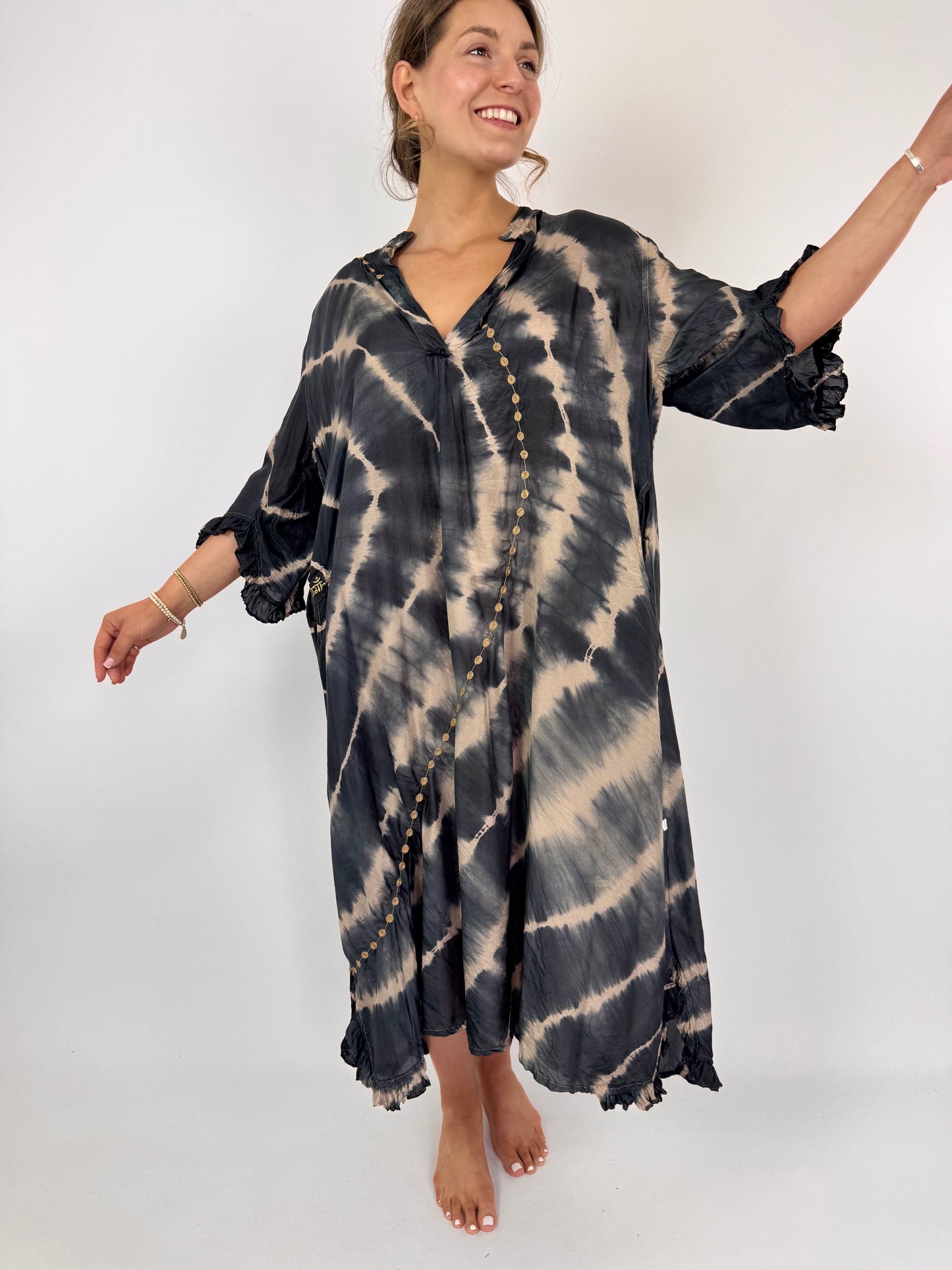 Agencies TurQuoise Imani Vivir Dress Charcoal/Latte