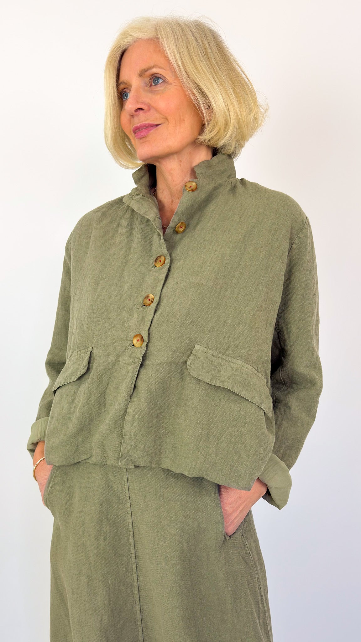 Hannoh Wessel Julia Jacket Khaki – Cordelia James