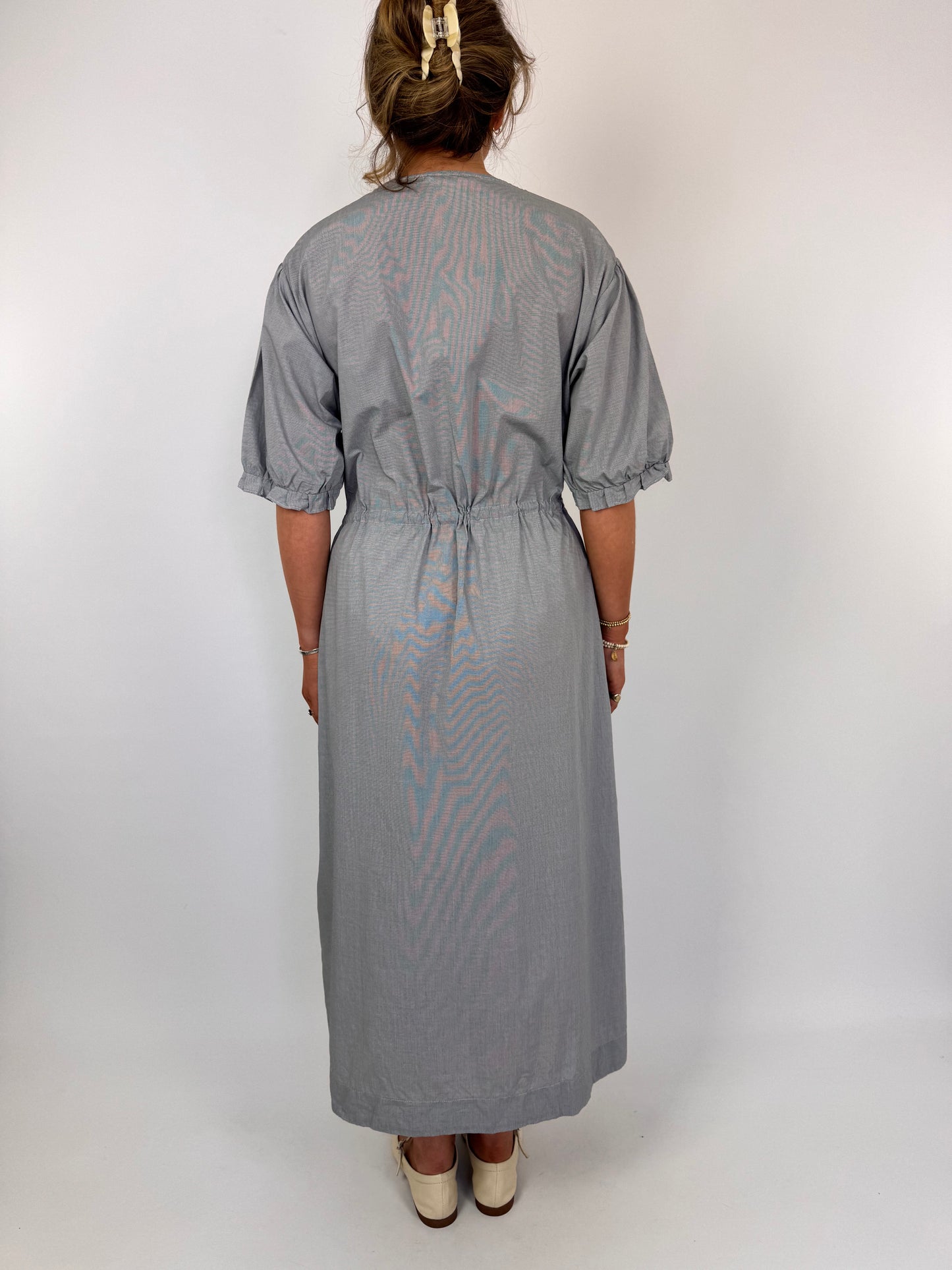 Sula Yoke Dress Navy