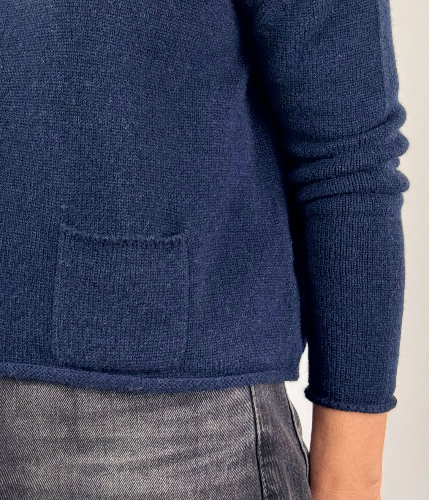 Cordelia James Gaga Cash/Wool Jumper Navy Marl