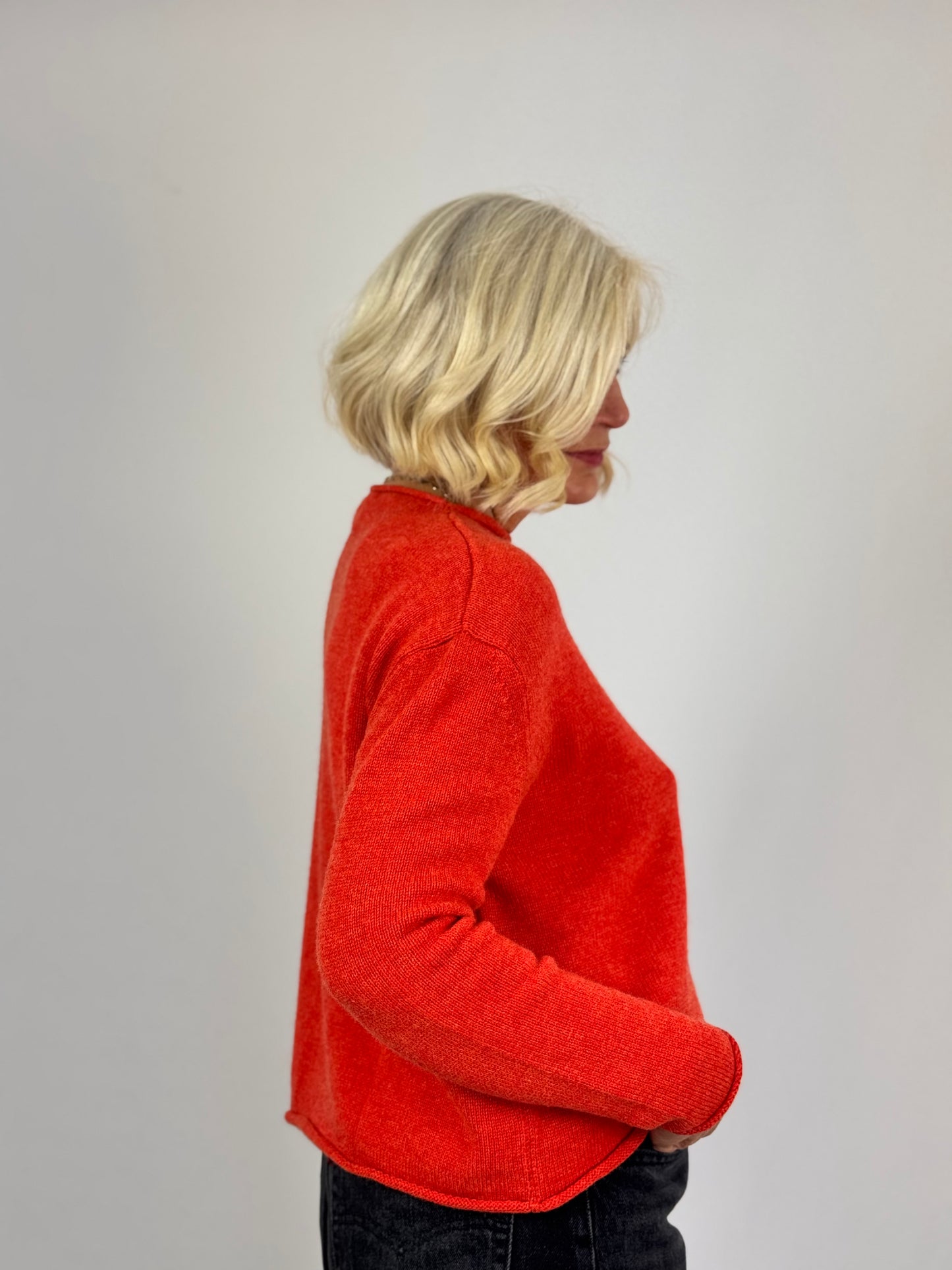 Cordelia James Pea Cash/Wool Jumper Flame