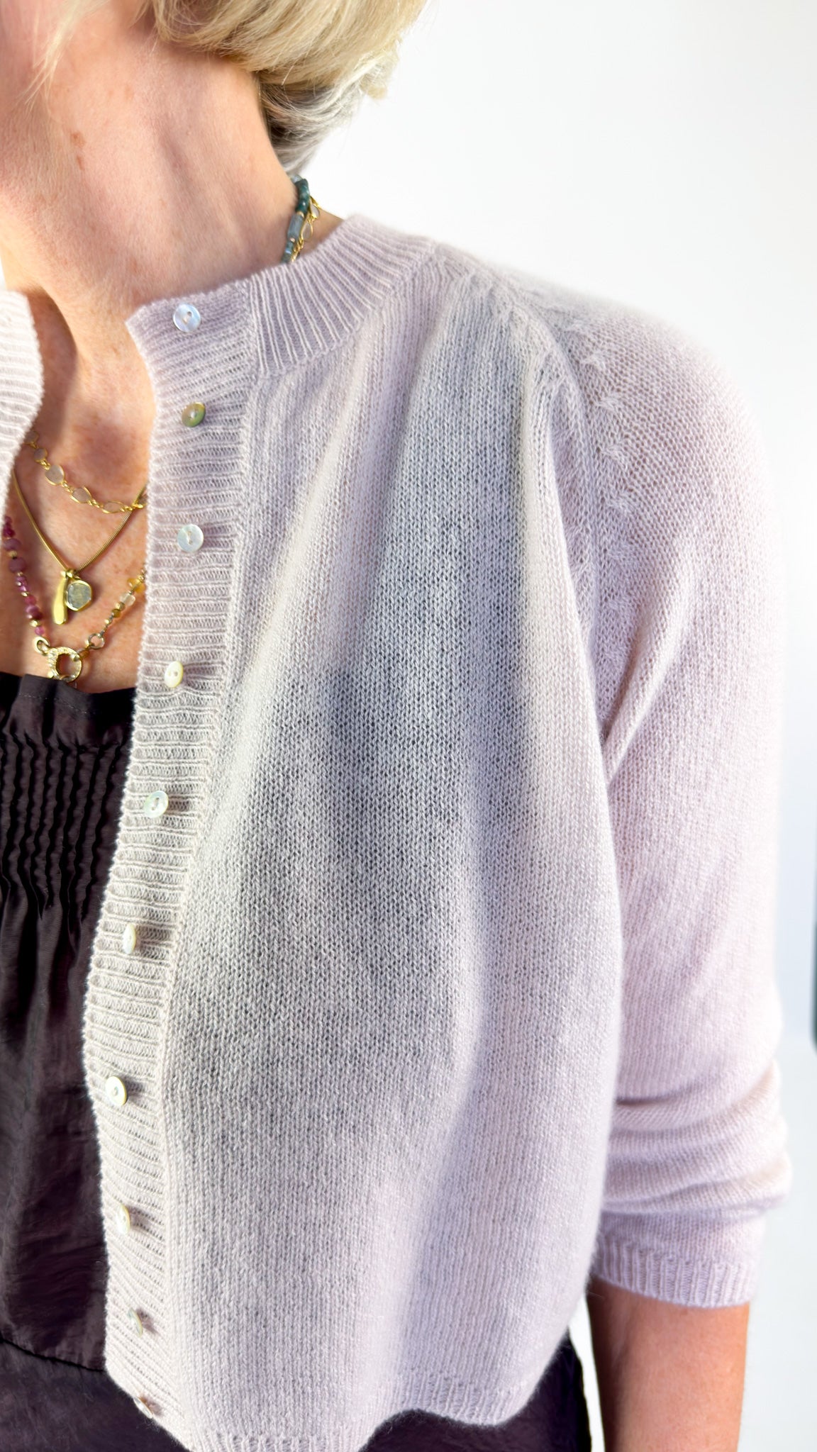 Minina Talco Cardigan Mauve