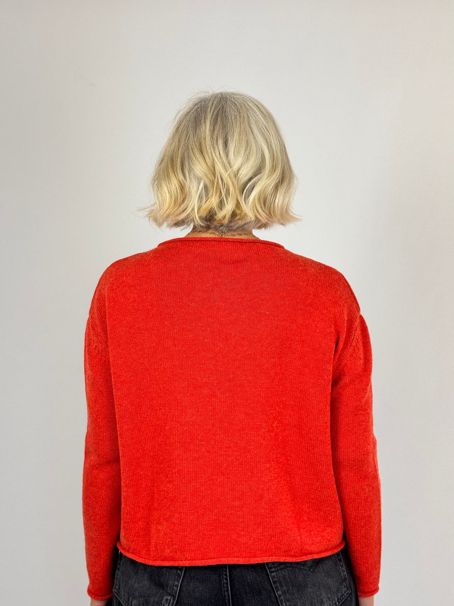 Cordelia James Pea Cash/Wool Jumper Flame