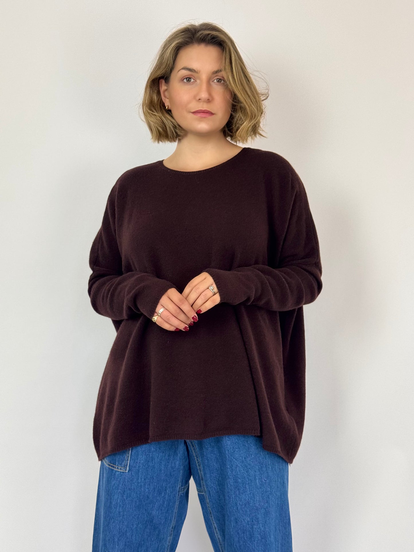Cash-Ca W855 Jumper Aubergine