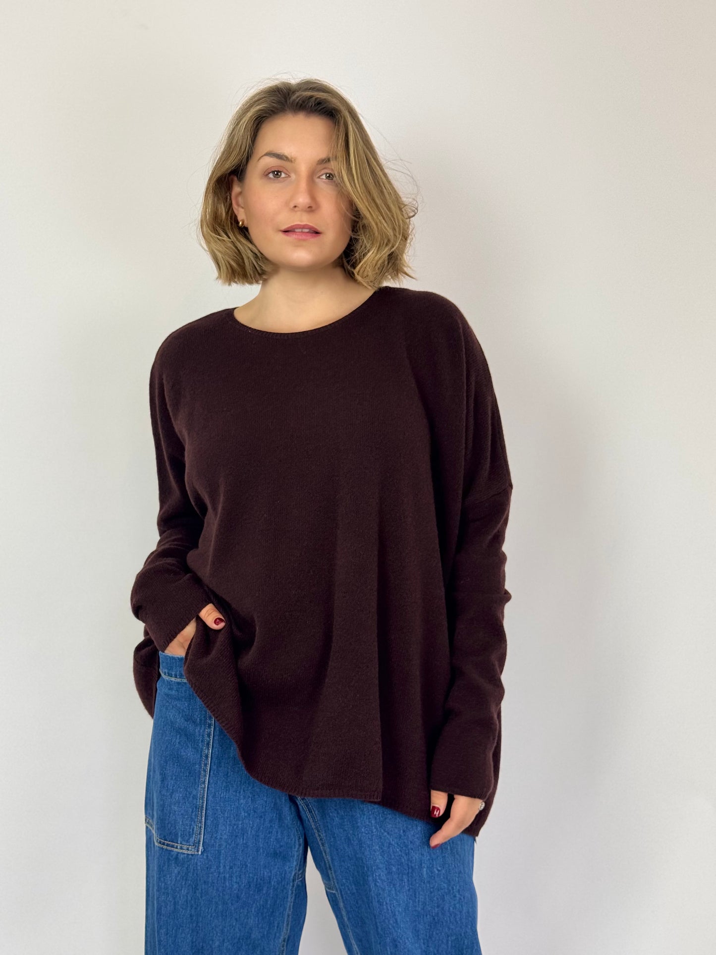Cash-Ca W855 Jumper Aubergine