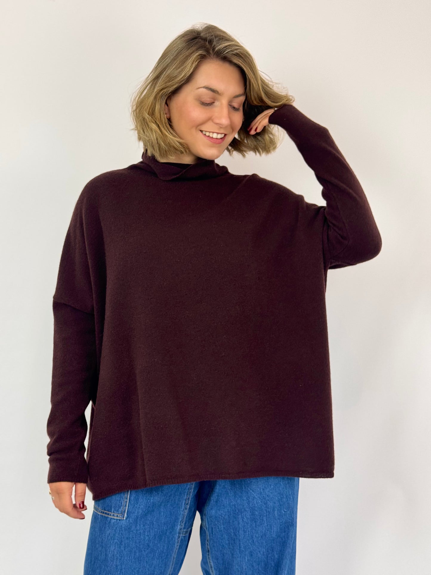Cash-Ca W55 Jumper Aubergine