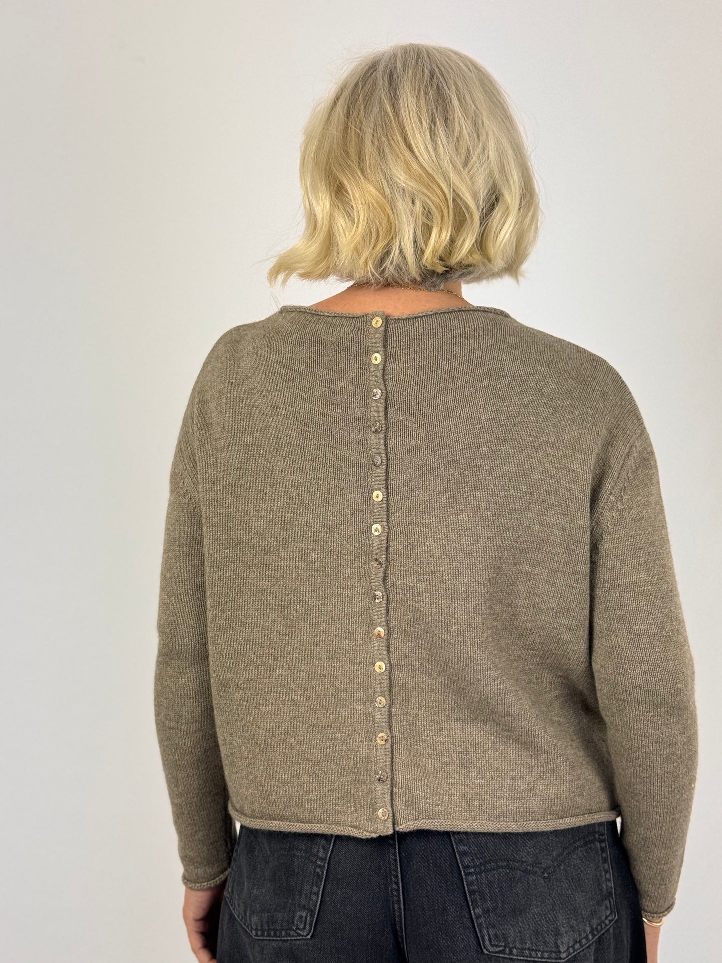 Cordelia James Gaga Cash/Wool Jumper Mocha Marl