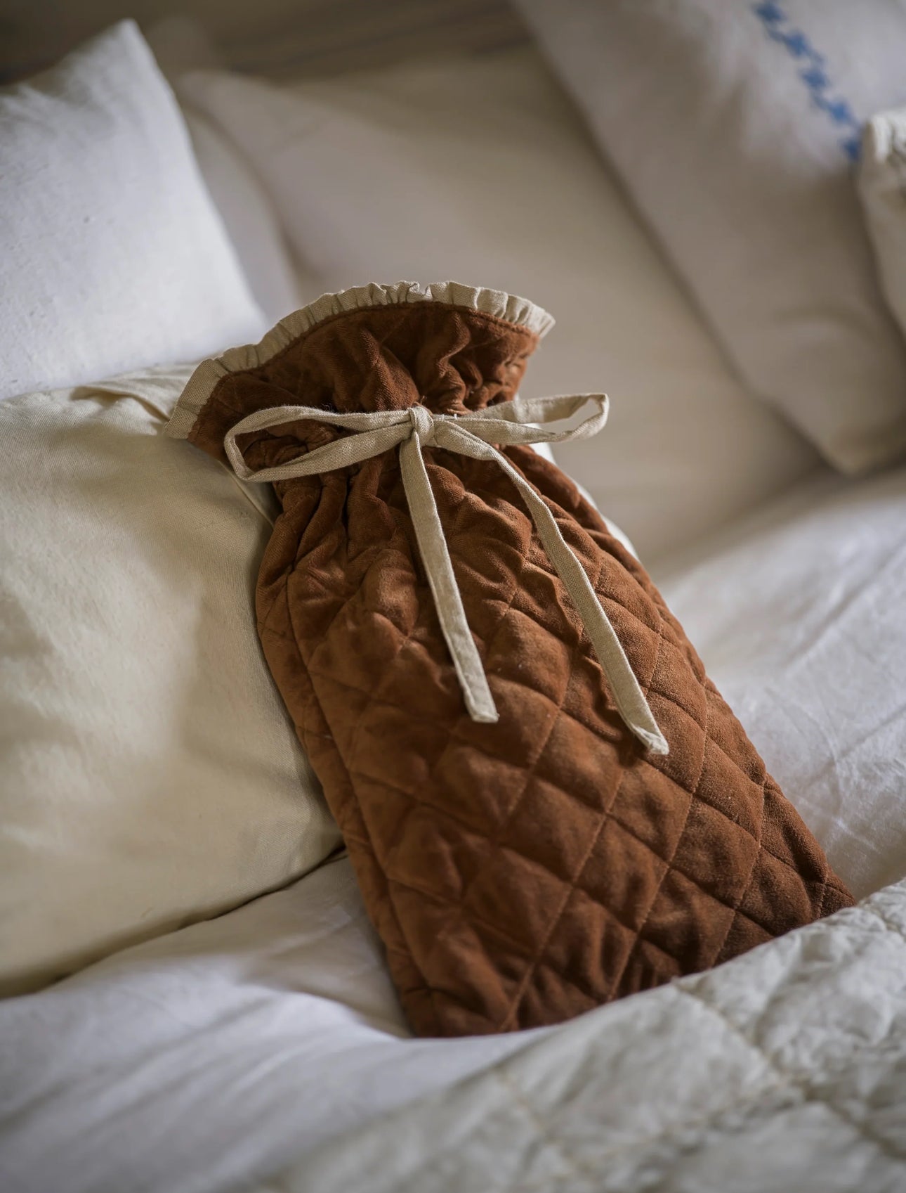 MeanWhile Velvet/Linen Hot Water Bottle