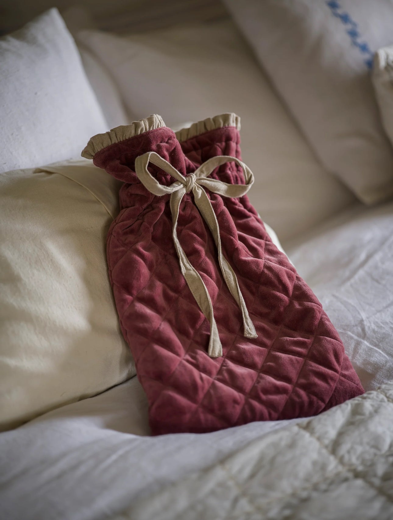 MeanWhile Velvet/Linen Hot Water Bottle