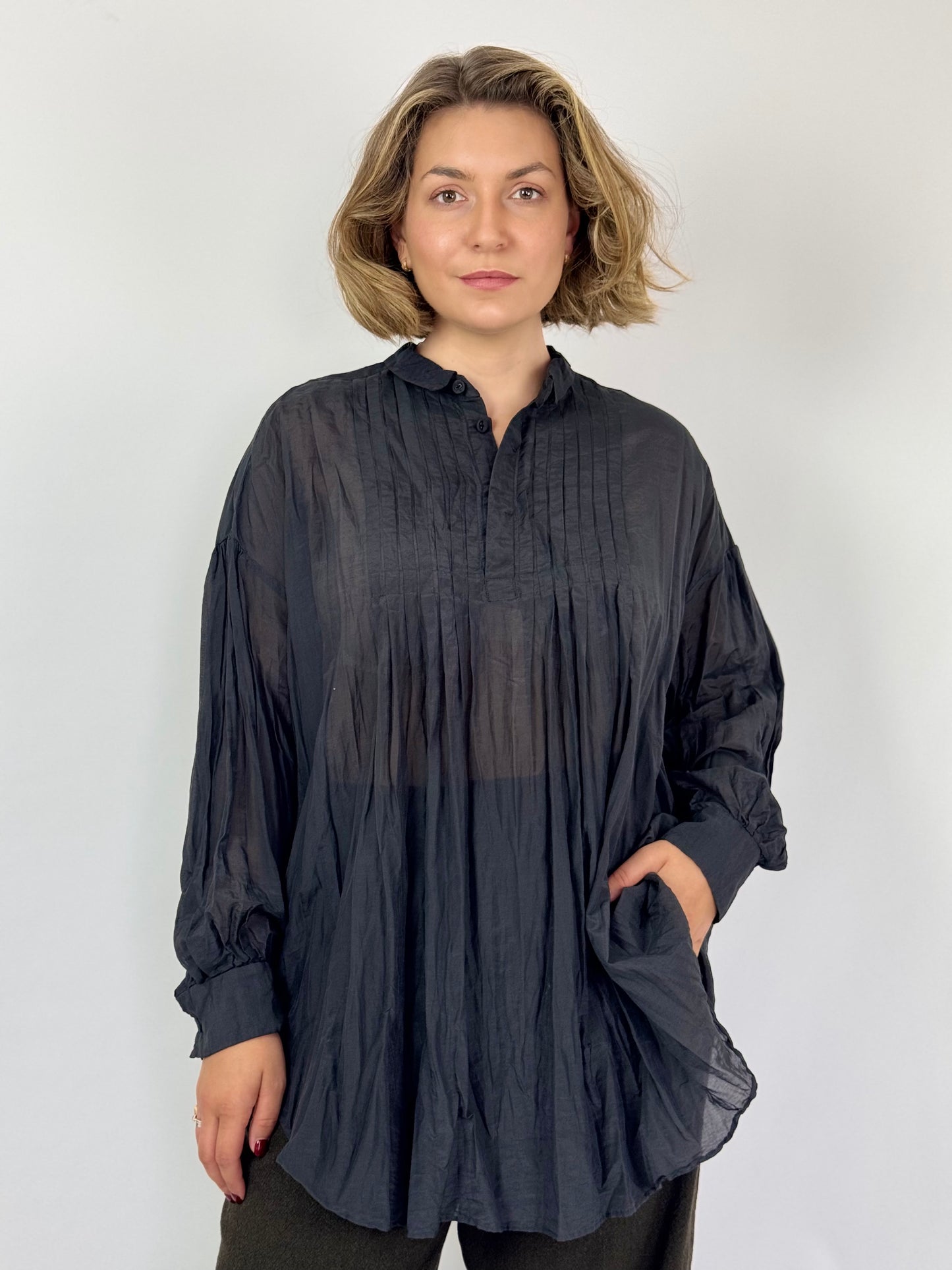 Pas De Calais 6686 Blouse Navy