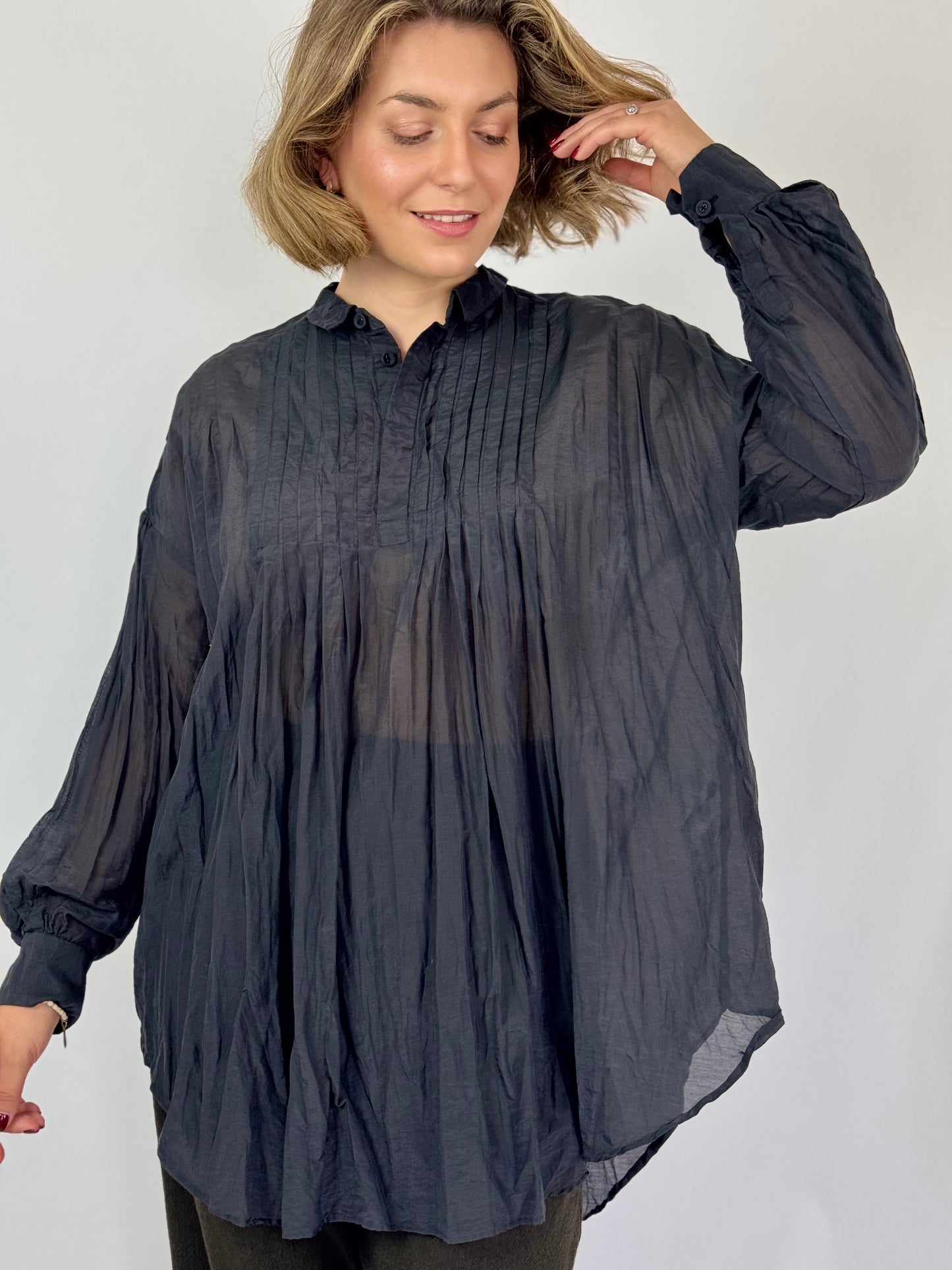 Pas De Calais 6686 Blouse Navy