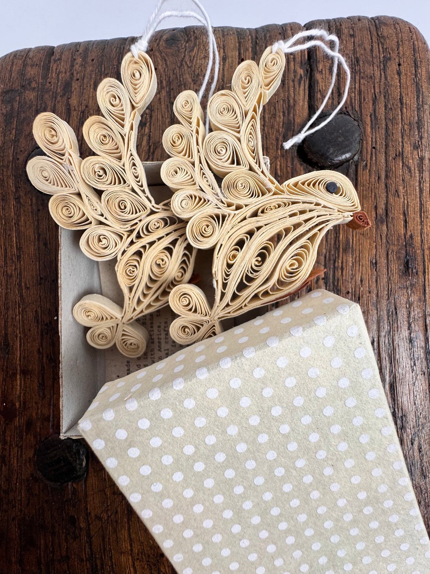 A World of Craft Quilled Dove Decoration 2-p