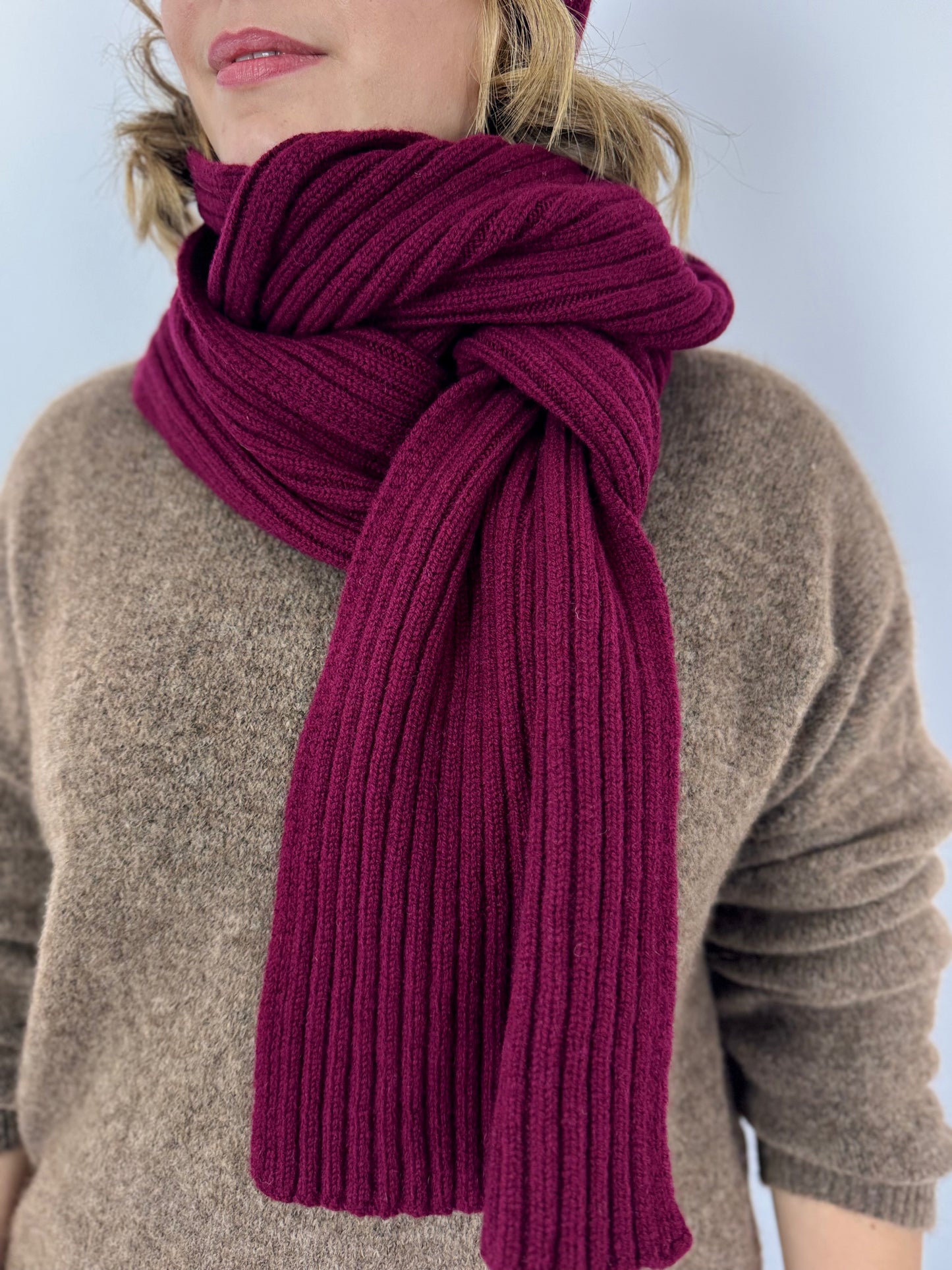 Cordelia James Ribbed Scarf