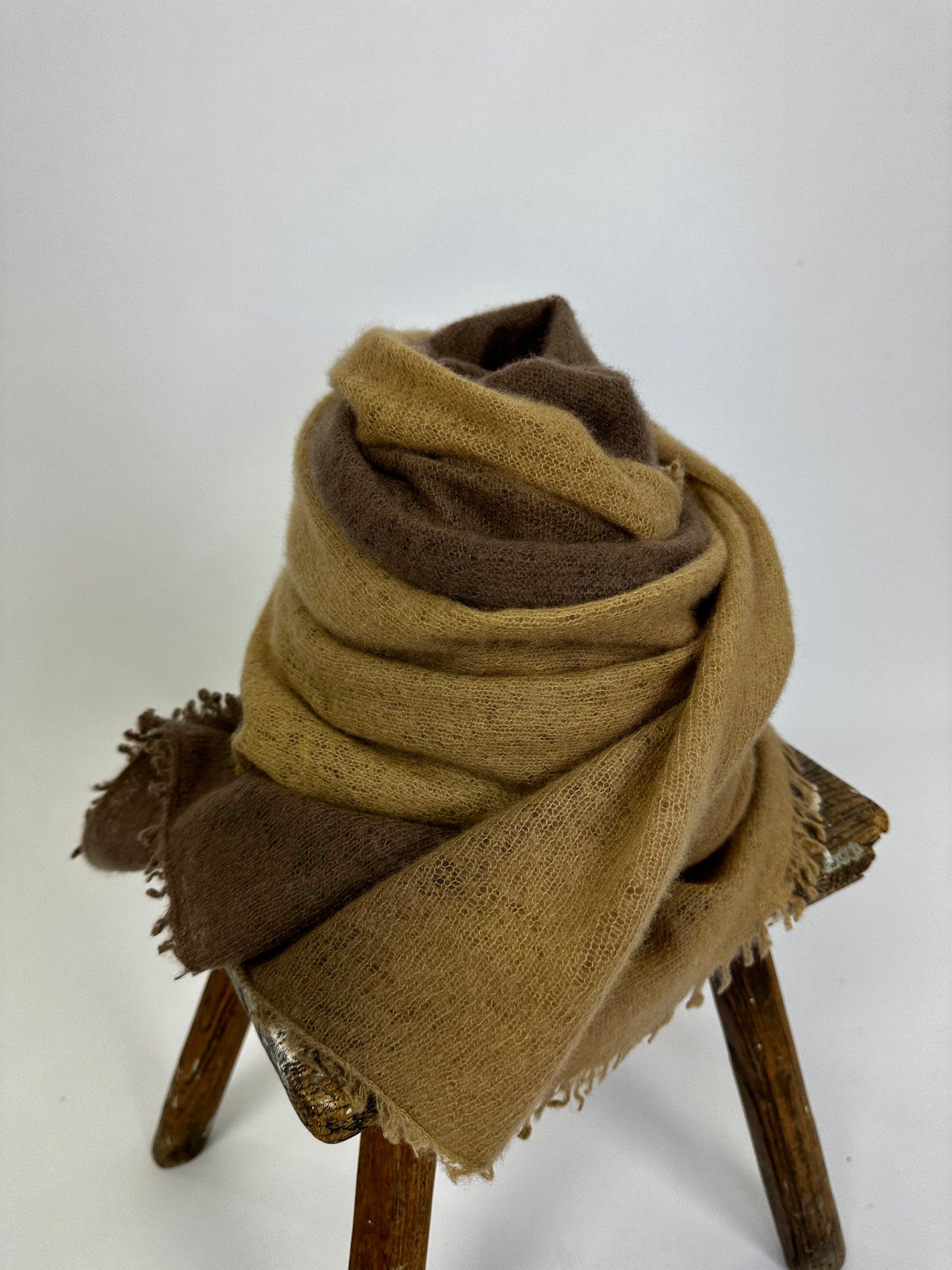 MITS Open Knitted Shawl Degradee
