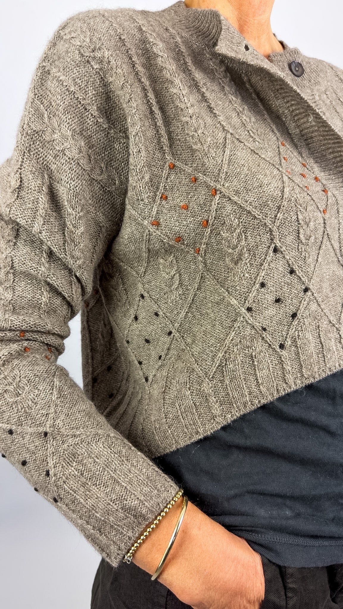 Weaves & Blends Nora Twist Cardi Yak